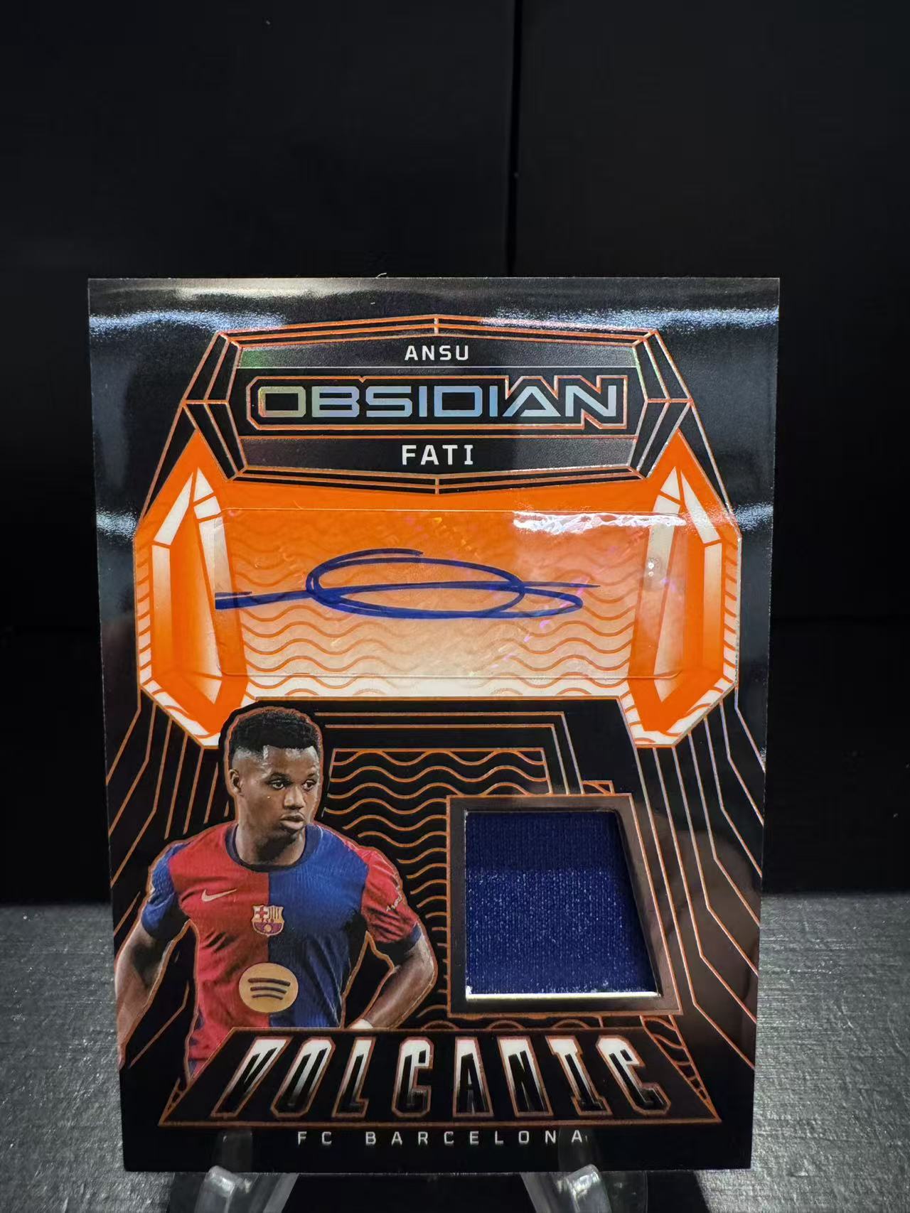 龖2024-25 Panini Obsidian Ansu Fati 黑曜石 安苏法蒂 巴萨 巴塞罗那 124/149编 物料签 签字 卡品如图 MJ002L