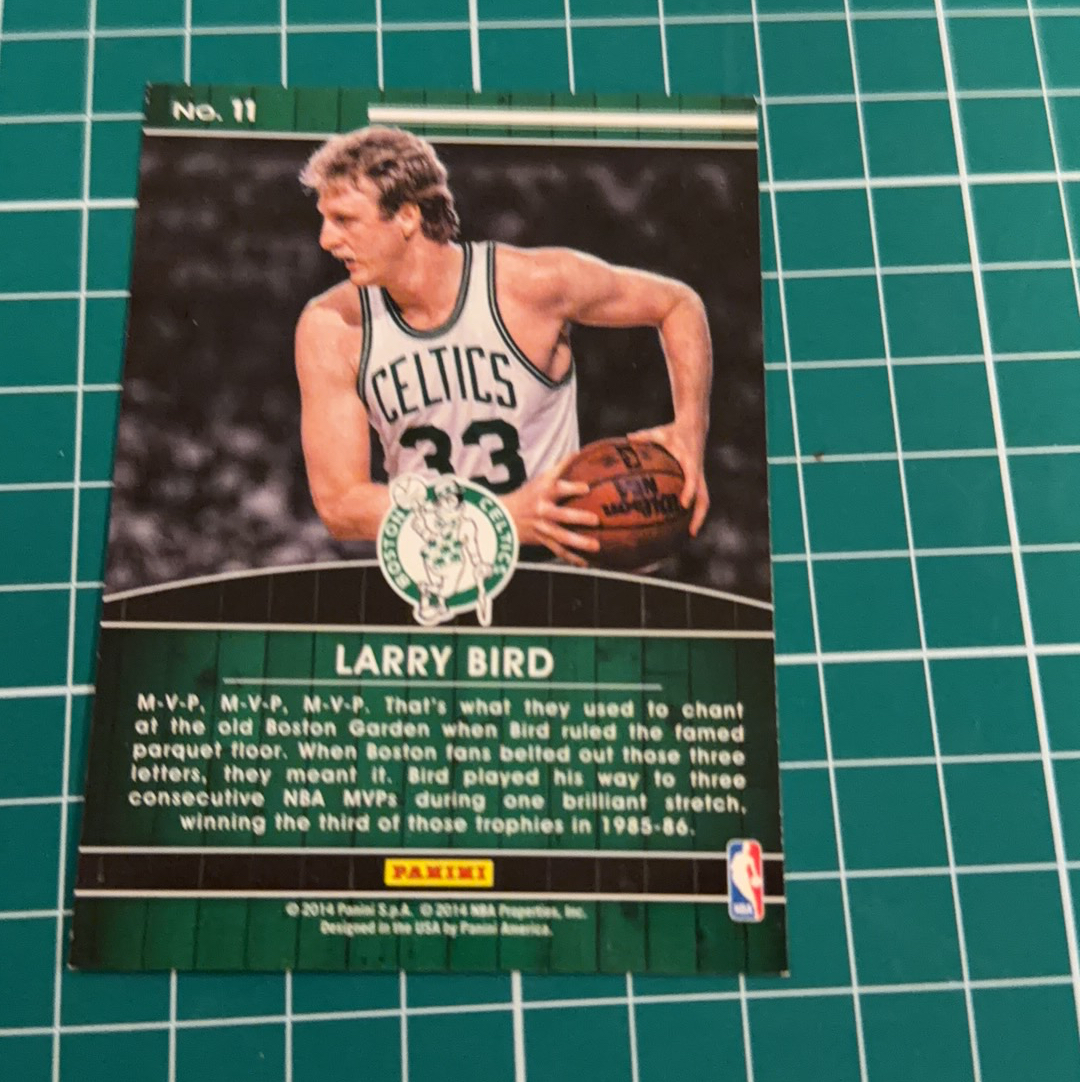 2014-15 Panini Americana Larry Bird S.p.a. 拉里伯德 大鸟 85-86MVP 捧杯特卡 荣誉特卡 十年老卡 绝版卡 稀有大比例 收藏必备