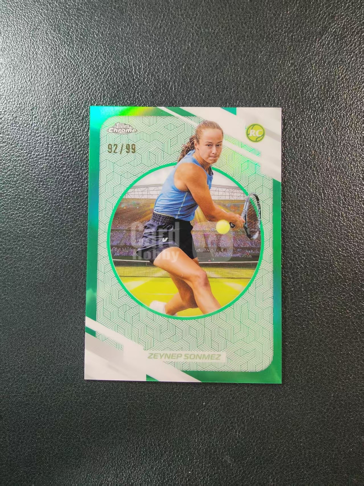 2026 Topps Chrome Zeynep Sonmez 【柠檬拍卖】泽伊内普 索内梅兹 新秀 rc 92/99编 绿折 折射 网球 TC 微瑕如图 #020