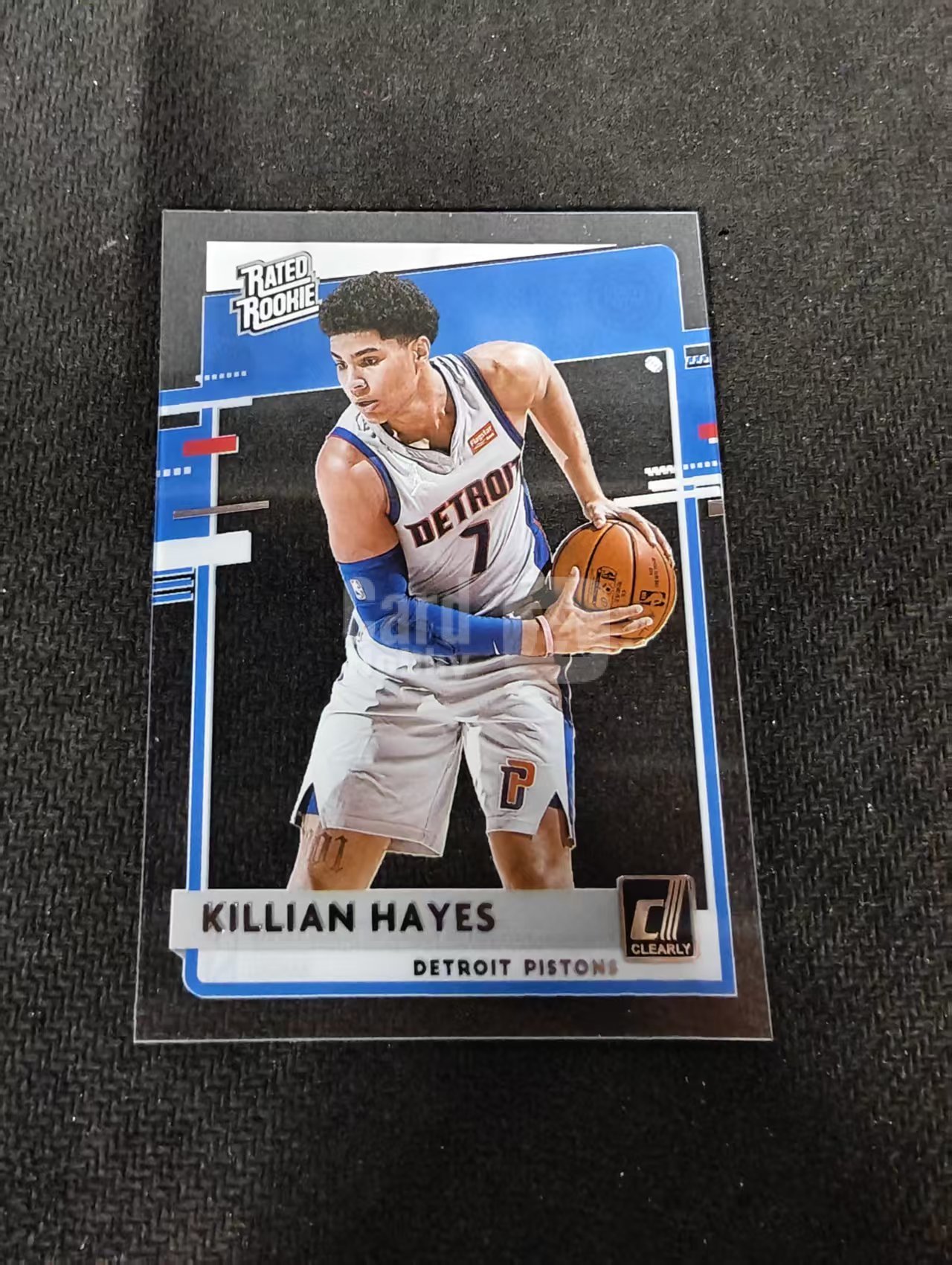 2020-21 Panini Clearly Donruss killian hayes 杜蕾斯 活塞 基利安 海斯 海耶斯 新秀 RC 胶片 划痕 边角瑕疵 #97
