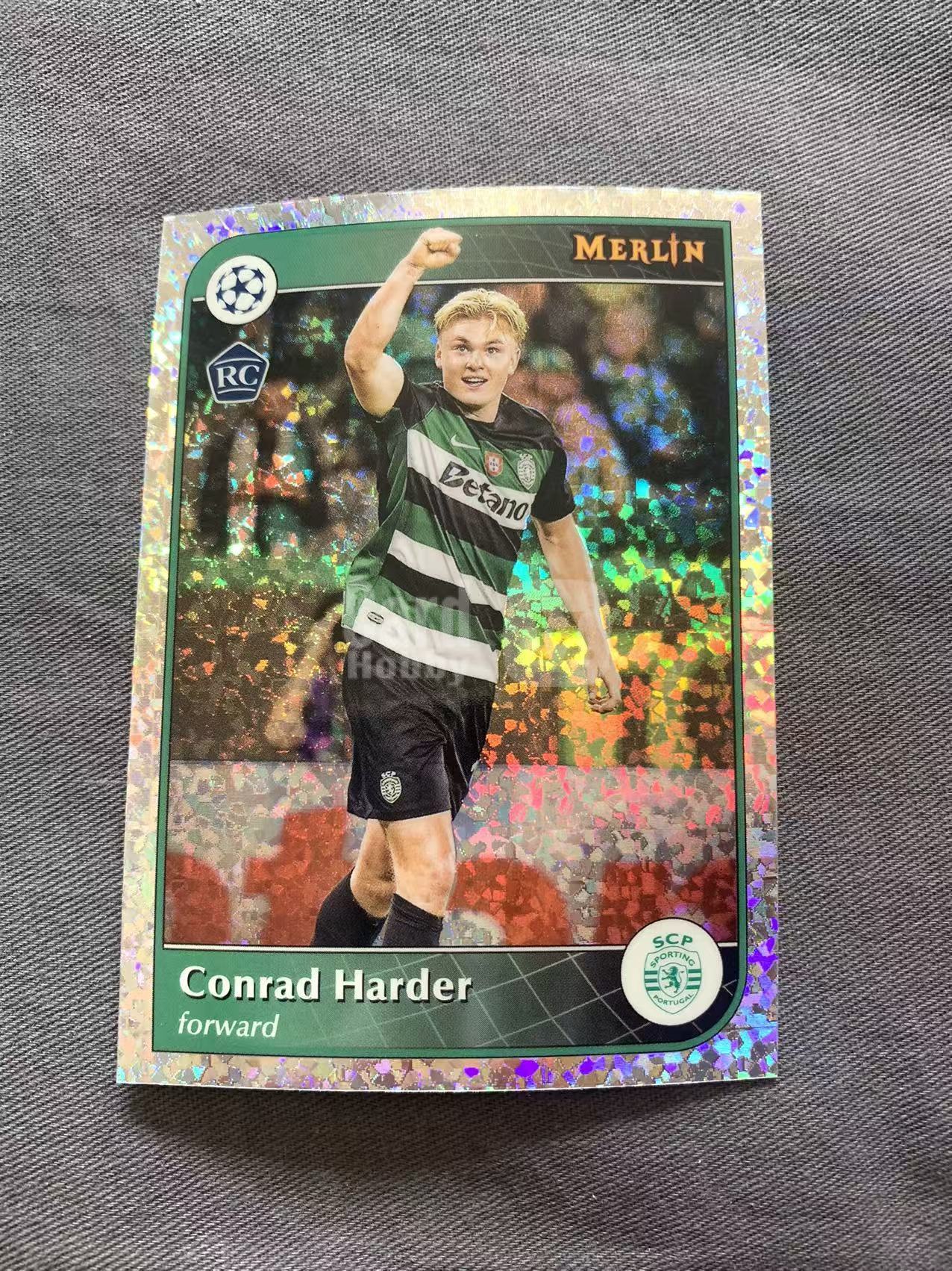 2025 Topps Merlin conrad harder RC 康拉德 哈德 新秀 葡萄牙体育 欧冠梅林 碎点折 折射 柒仟