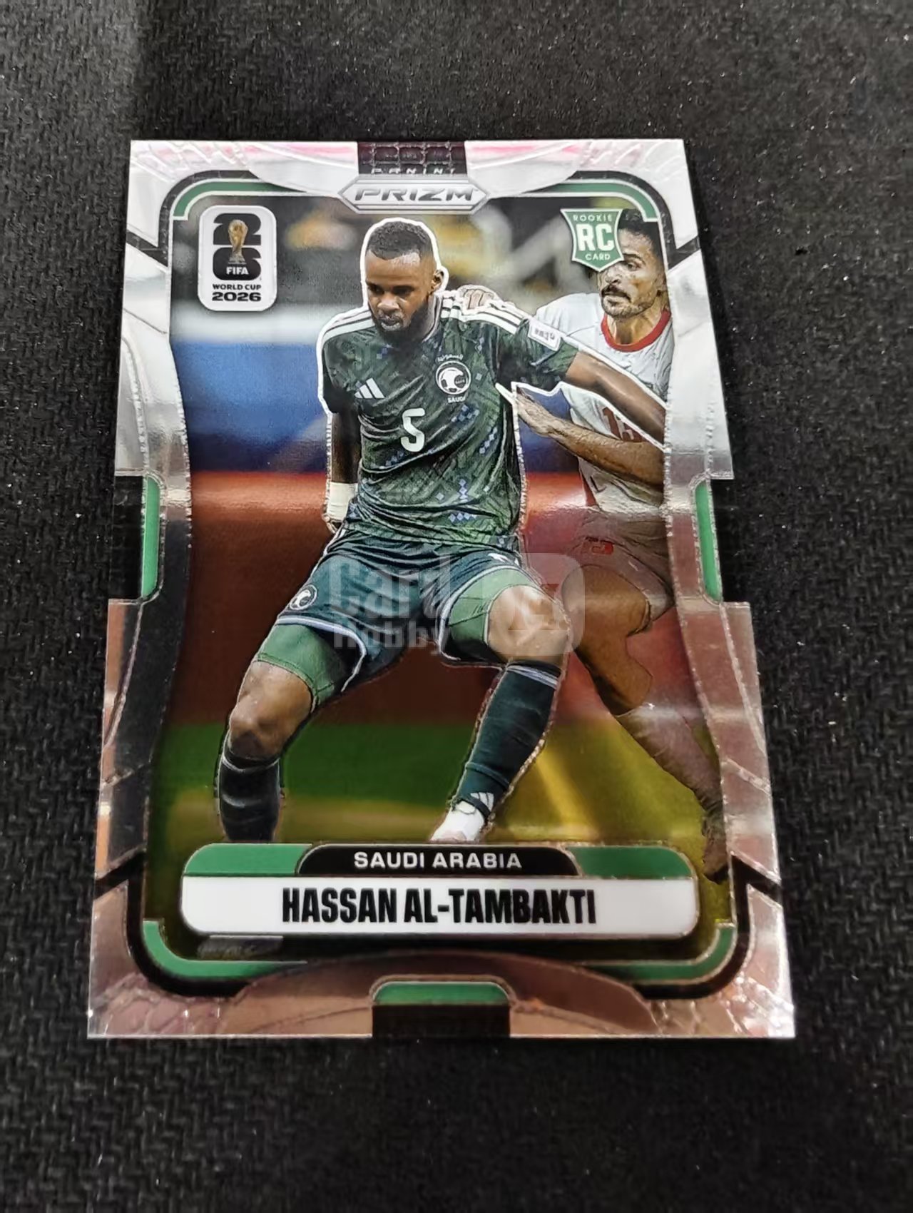 2026 Panini World Cup Prizm Hassan Al-Tambakti 哈桑 坦巴克蒂 沙特阿拉伯 新秀RC PZ世界杯 划痕 边角瑕疵#382