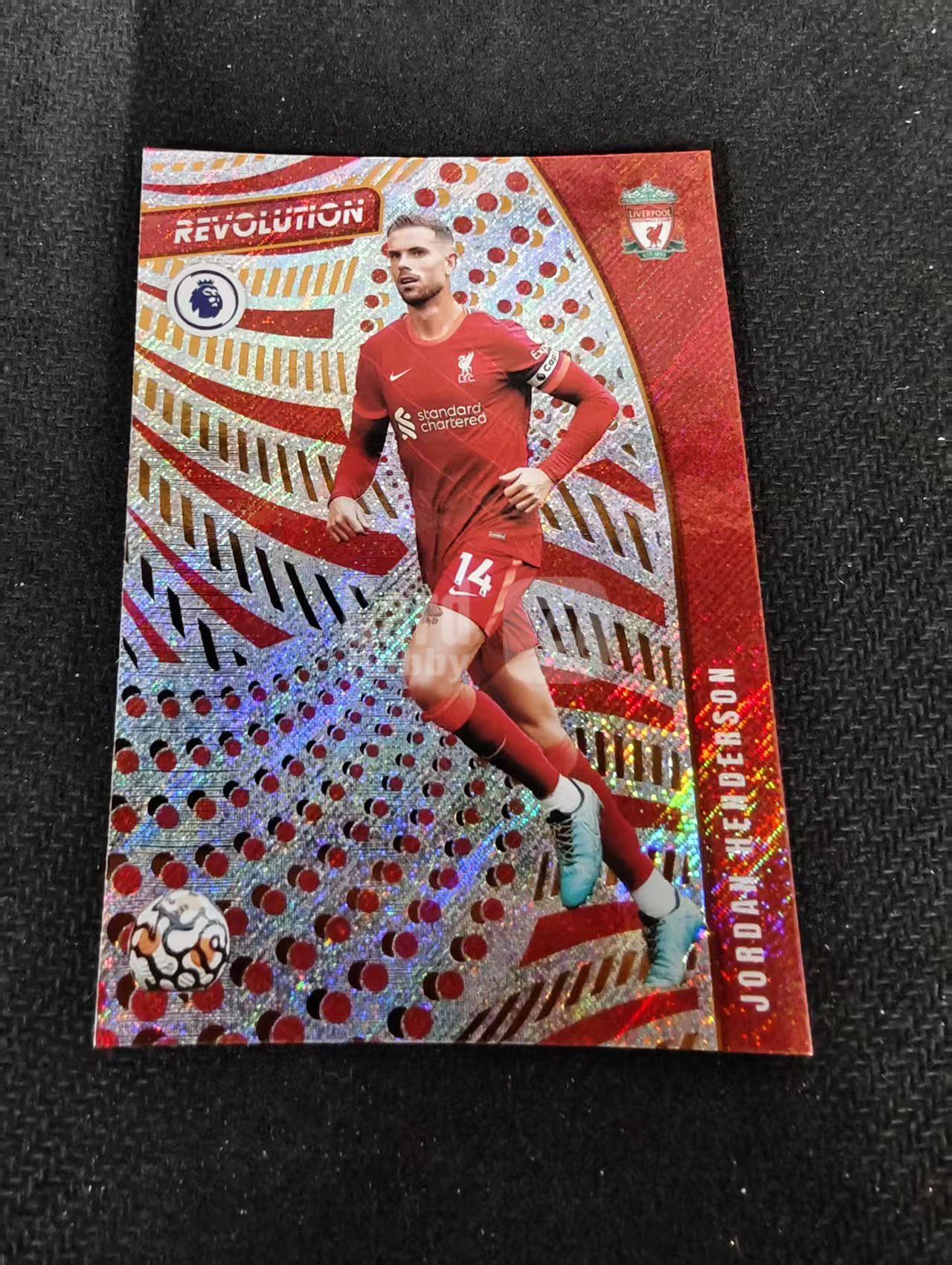 2021-22 Panini Revolution Jordan Henderson 乔丹 亨德森 利物浦 折射 革命 英超 划痕 边角瑕疵 #218