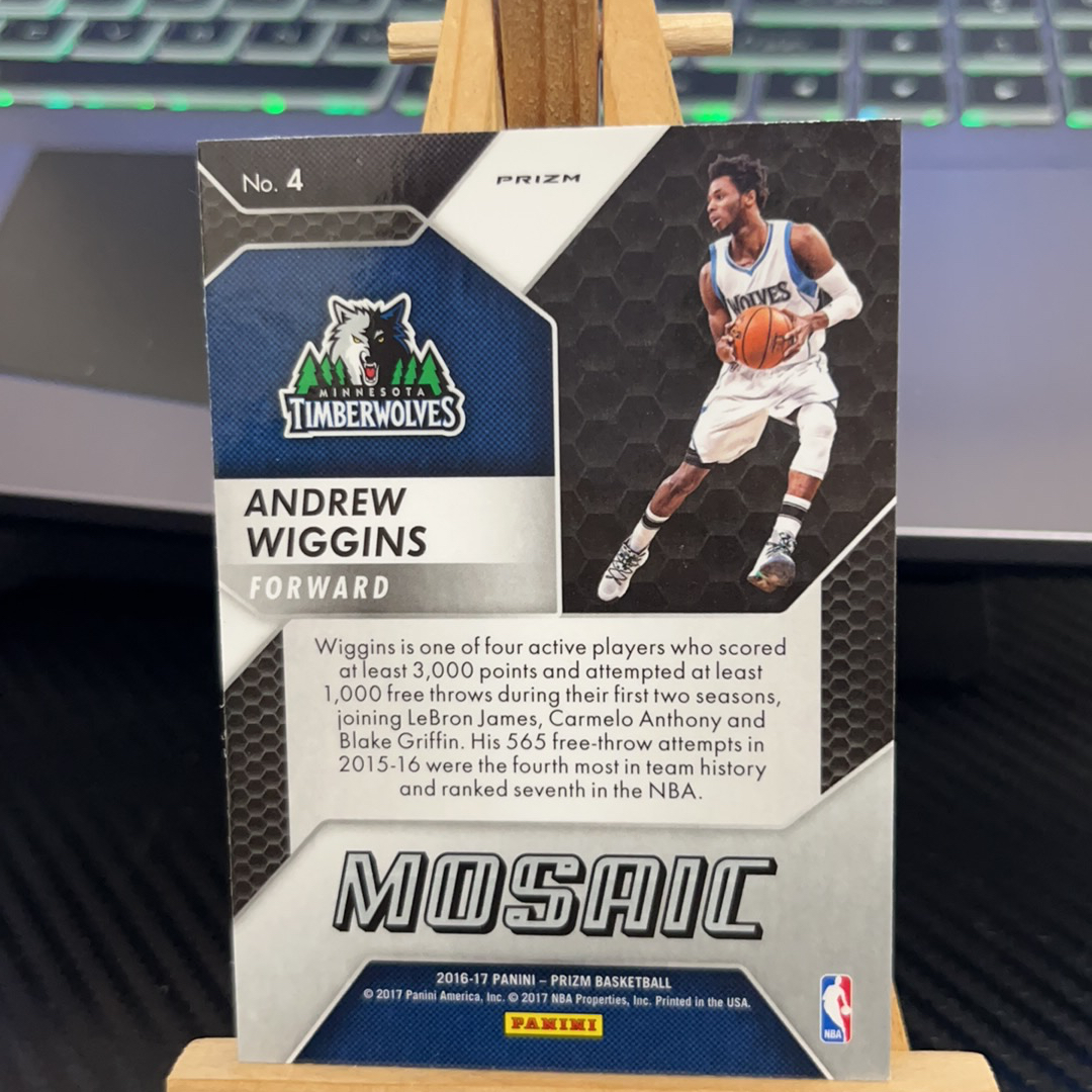 2016-17 Panini Prizm Andrew Wiggins 安德鲁 威金斯 森林狼 银折 折射 prizm系列 pz 卡品如图 凑图必备 值得收藏!免费代卖!
