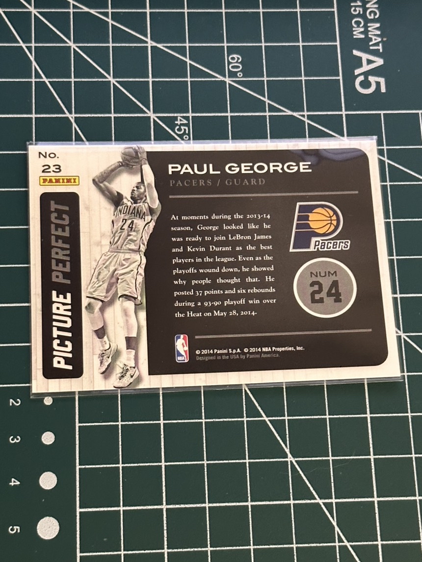 2014-15 Panini Americana Paul George S.p.a. 保罗乔治 泡椒 大头特卡 闪卡 特卡 精美选图 多年老卡 绝版卡 稀有大比例