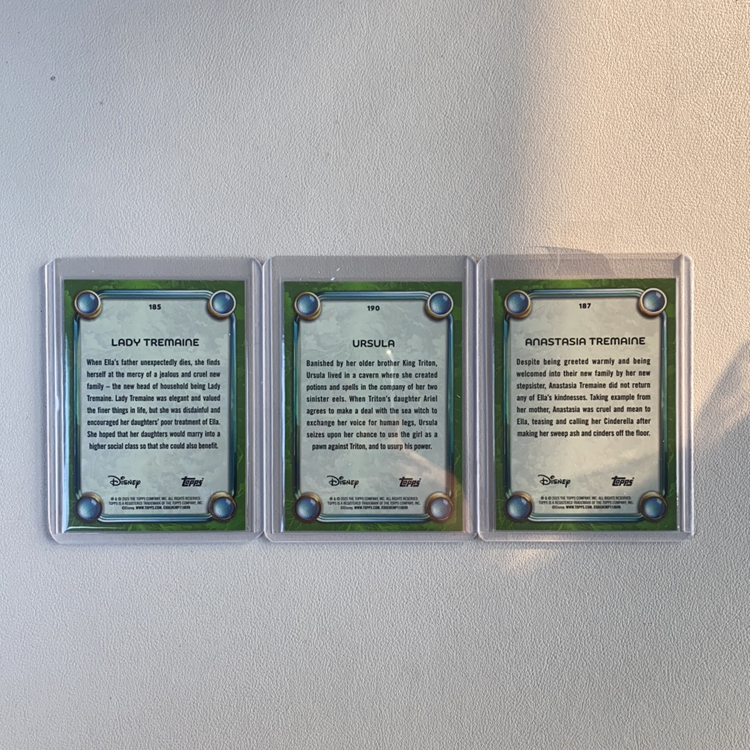 【弈卡代拍】2025 Topps Disney Wonder 元年迪士尼 公主盒 银折 折射 坏蛋特卡 真人版 3张打包 品相如图 凑套必备 善总