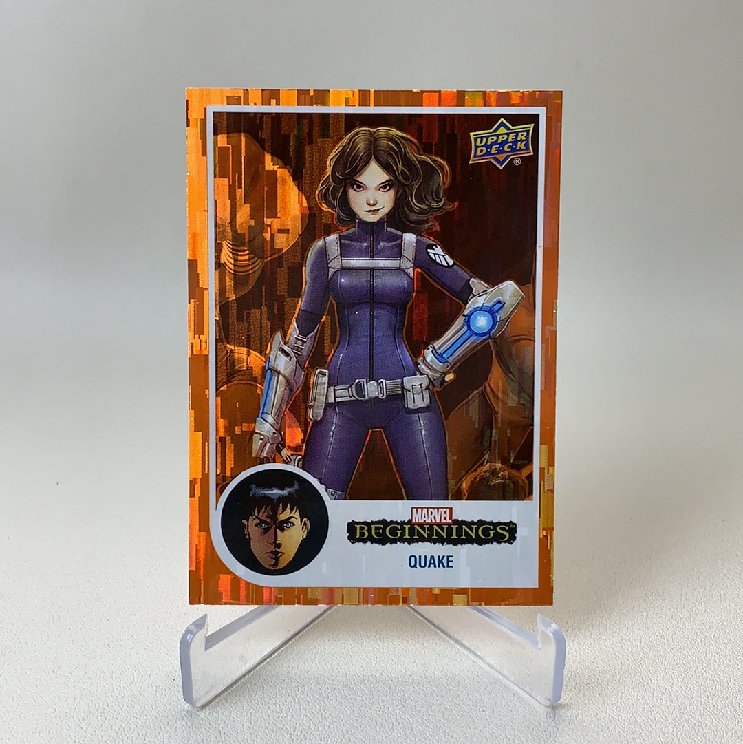 【弈卡代拍】2024 UD Marvel Beginnings2 漫威 开端2 带编 特卡 橙折 折射 Quake 震波女 黛西·露易丝·约翰逊 150/199编 品相如图 凑套必备 哈拉