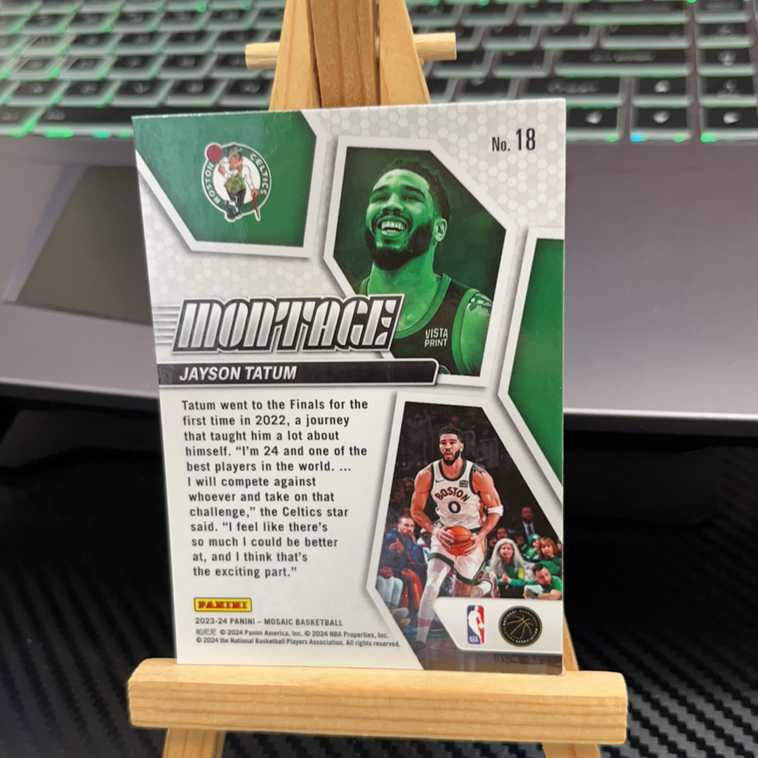 2023-24 Panini Mosaic Jayson Tatum 杰森 塔图姆 凯尔特人 特卡 马赛克系列 特卡 卡品如图 凑图必备 值得收藏!免费代卖!