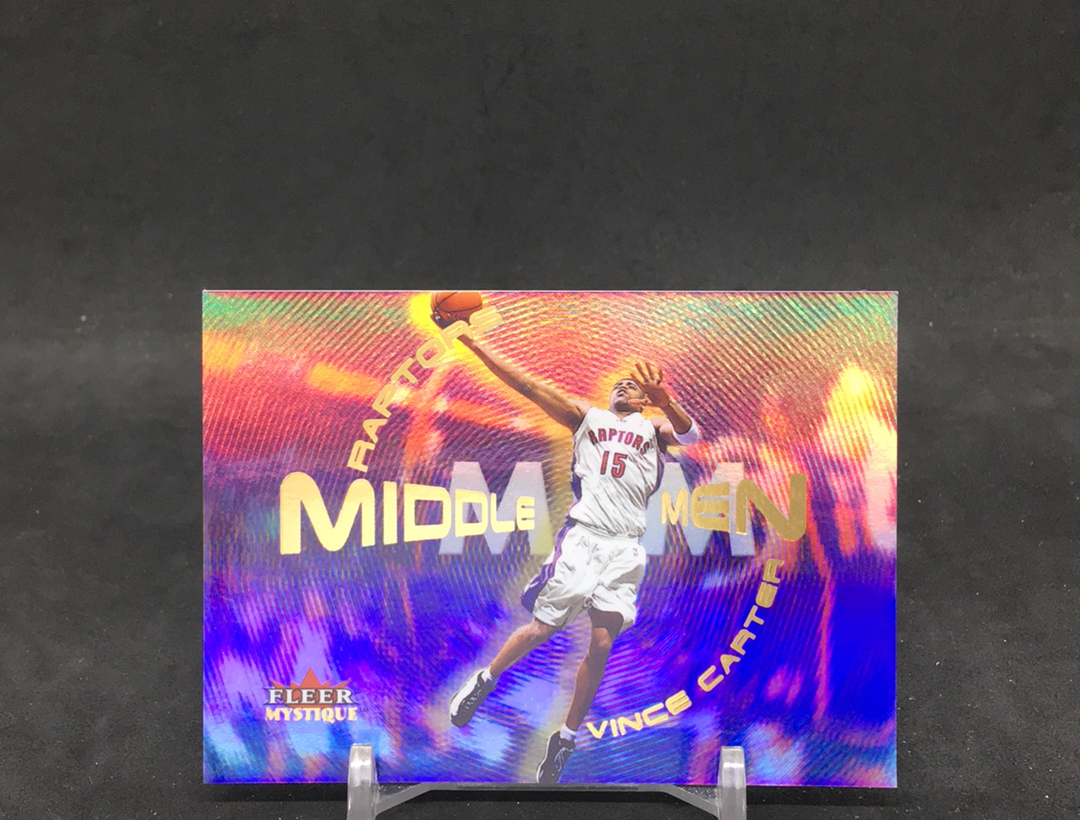 【DC拍卖】11.25 FLEER MYSTIQUE 大比例折射特卡 经典老特 实卡美如画 四大分卫之一 名人堂巨星 NBA历史最强扣将 半人半神 文斯 卡特