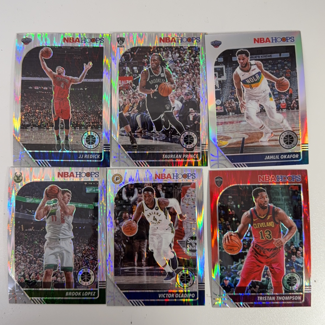 【免费代卖】6张 打包 lot HOOPS 折射 洛佩兹 奥拉迪波 特里斯坦 汤普森 马刺 骑士 勇士 湖人 火箭 独行侠 魔术 值得收藏!!