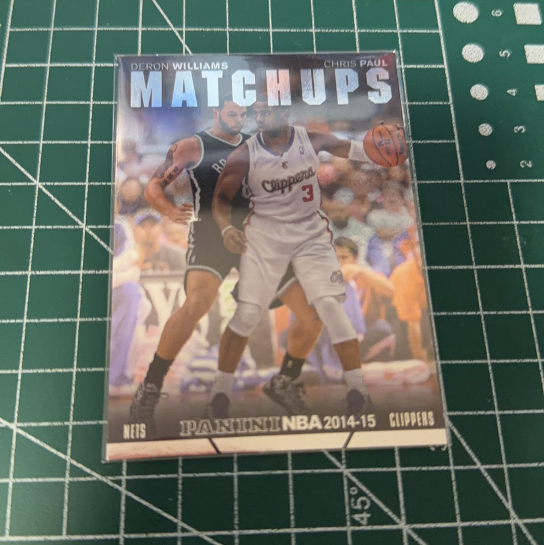 2014-15 Panini Americana Chris Paul S.p.a.克里斯保罗 CP3 德隆威廉姆斯 双人 对位 精美选图 闪卡特卡 十年老卡 绝版卡 稀有大比例