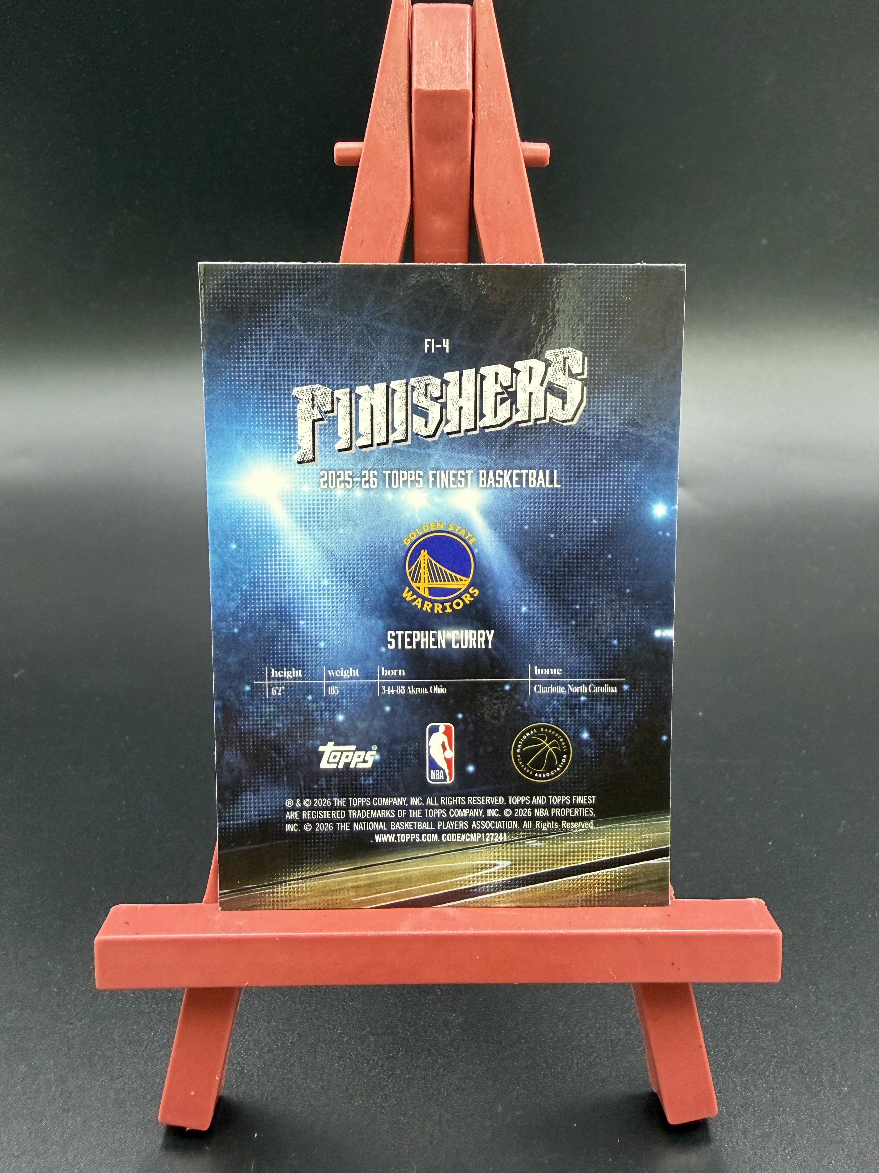 【西子拍卖】2025-26 Topps Finest Stephen Curry 斯蒂芬 库里 小学生 Finishers 特卡 银格子折 棋盘格折 折射 勇士 卡品如图 XZ86