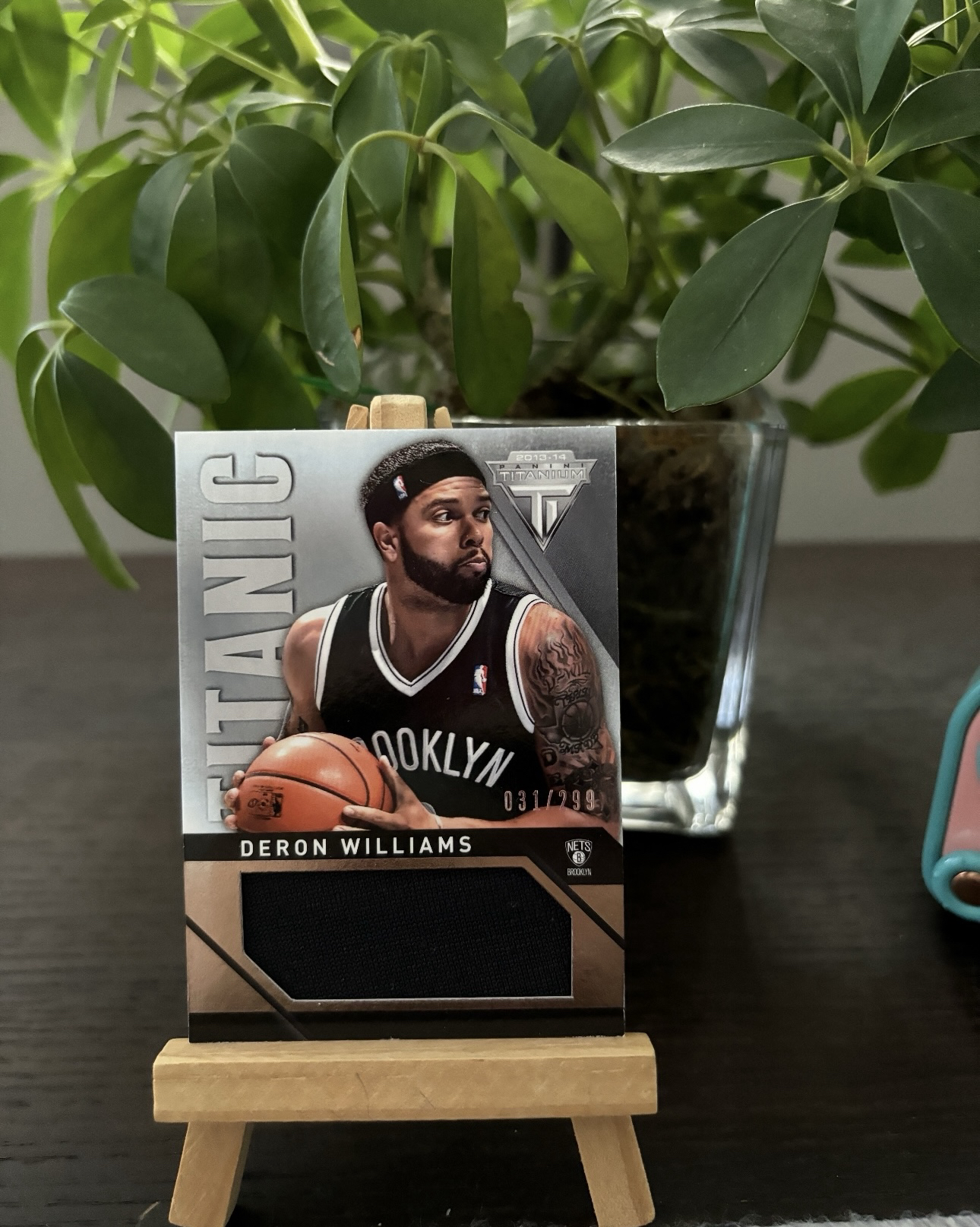 2013-14 Panini Titanium Deron Williams 《快乐卡舍接寄拍》篮网 德隆 威廉姆斯 031/299编 gw物料 瑕疵见图 投资收藏必备