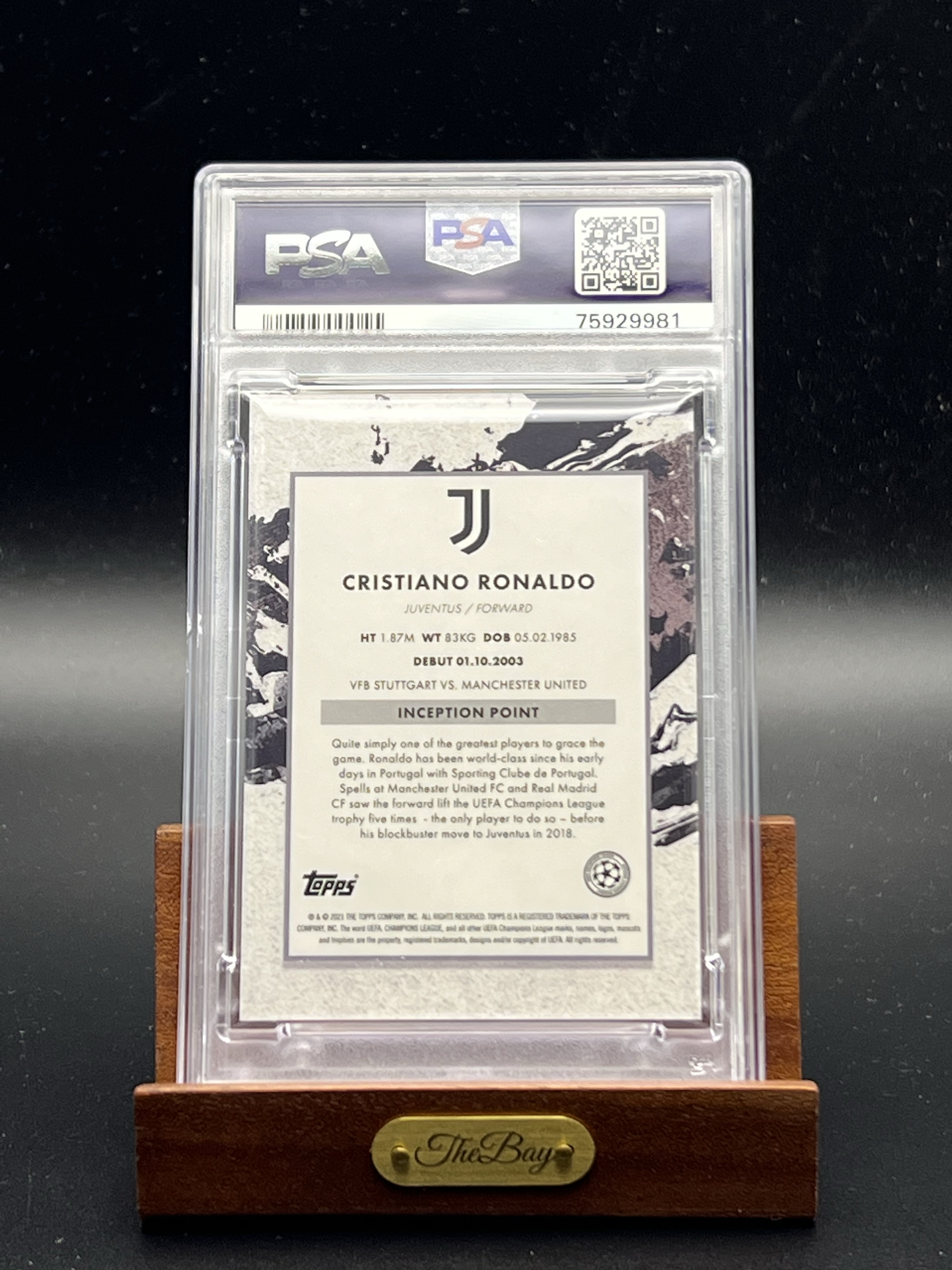 2020-21 Topps Inception Cristiano Ronaldo 【湾区拍档议价】元年 欧冠 盗梦空间 C罗 CR7 01/ ...