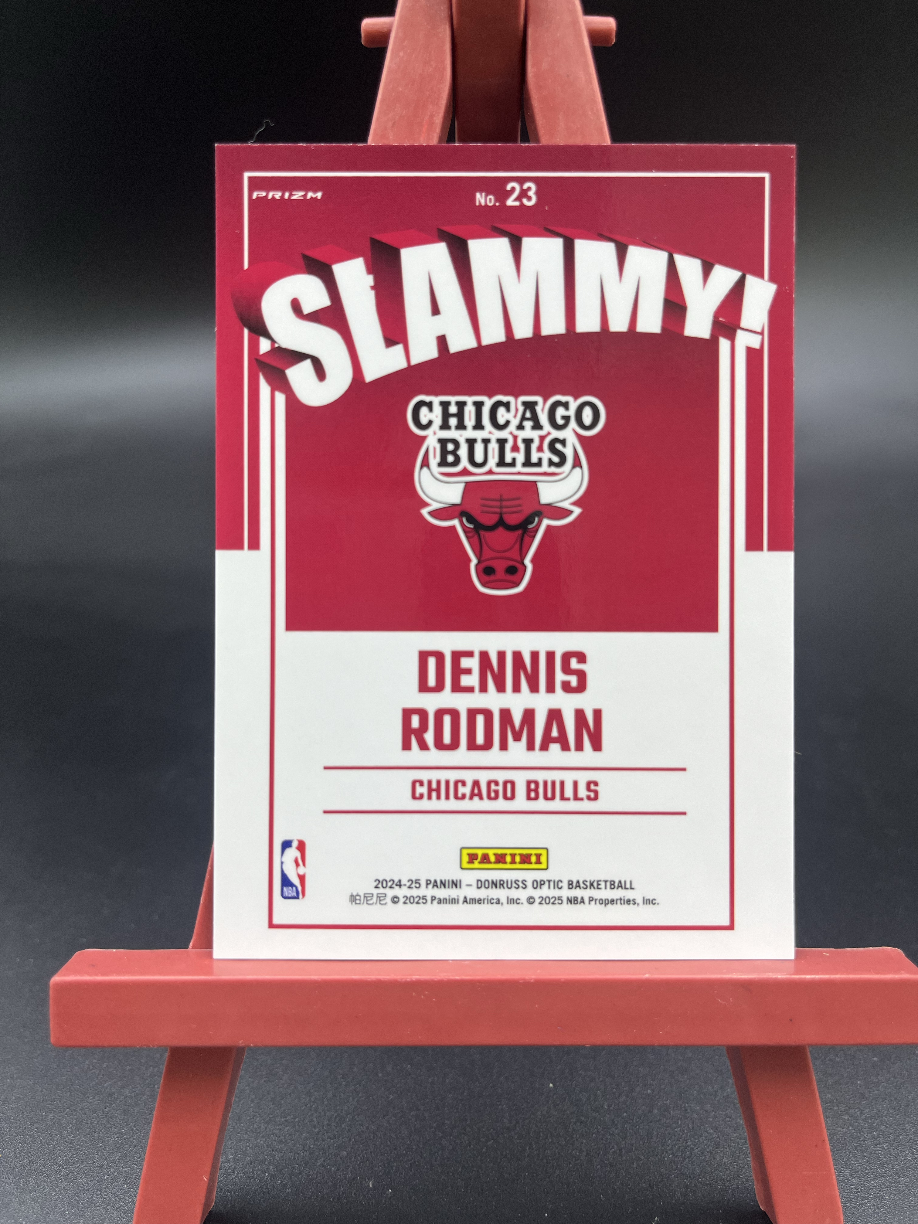 2024-25 Panini Donruss Optic Dennis Rodman 杜蕾斯OP 公牛 罗德曼 镭射折 折射 Slammy 大头特卡 大比例 SSP 卡品如图【优质球星专场】01mic