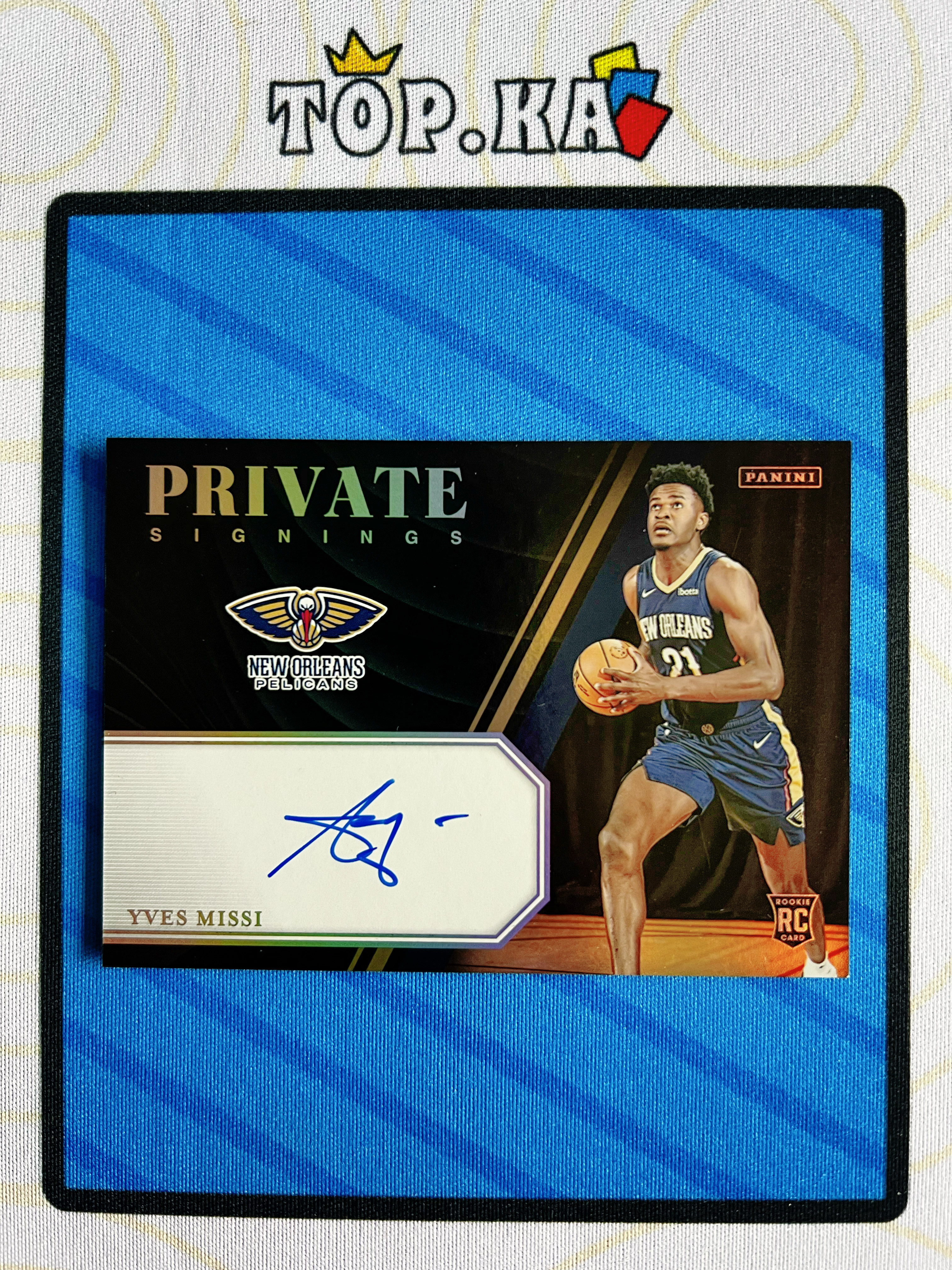 【顶尖卡社】2024 Panini Yves Missi 新秀RC 伊夫 米西 鹈鹕 卡签签字 新秀签 插放签 插入签 折射 详情看描述 瑕疵如图【XF】