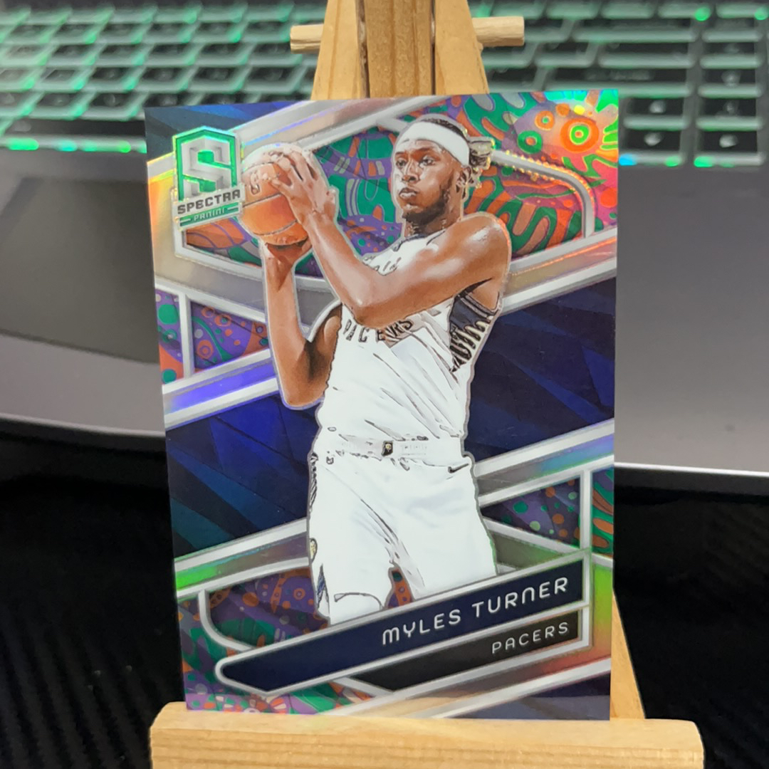 2023-24 Panini Spectra Myles Turner 迈尔斯 特纳 步行者 折射 光谱 卡品如图 凑图必备 值得收藏!