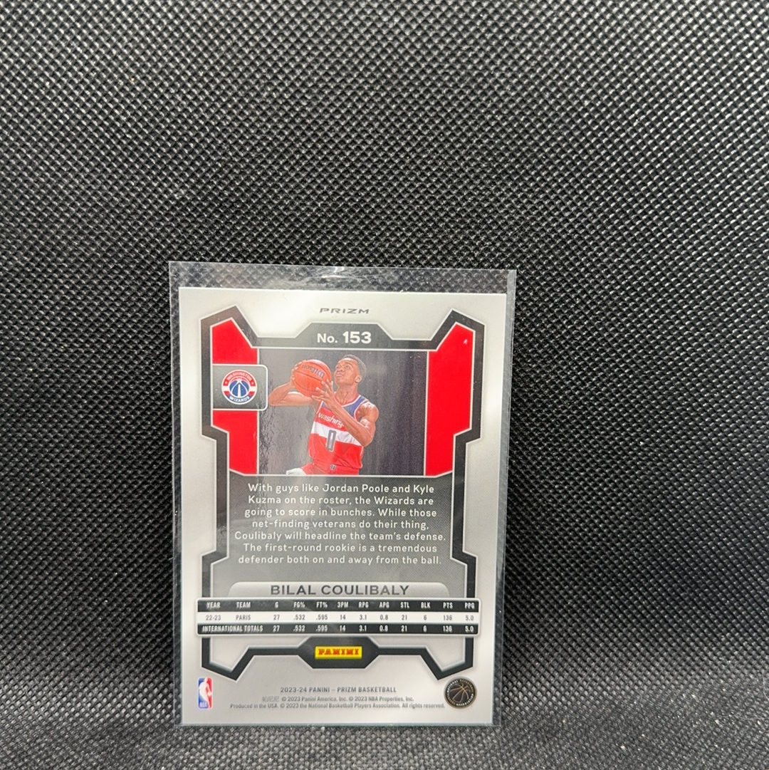 【Roseee代卖】2023-24 Panini Prizm Bilal Coulibaly RC W13D PZ 奇才 新秀 库利巴利 红点点折 折射 Dub