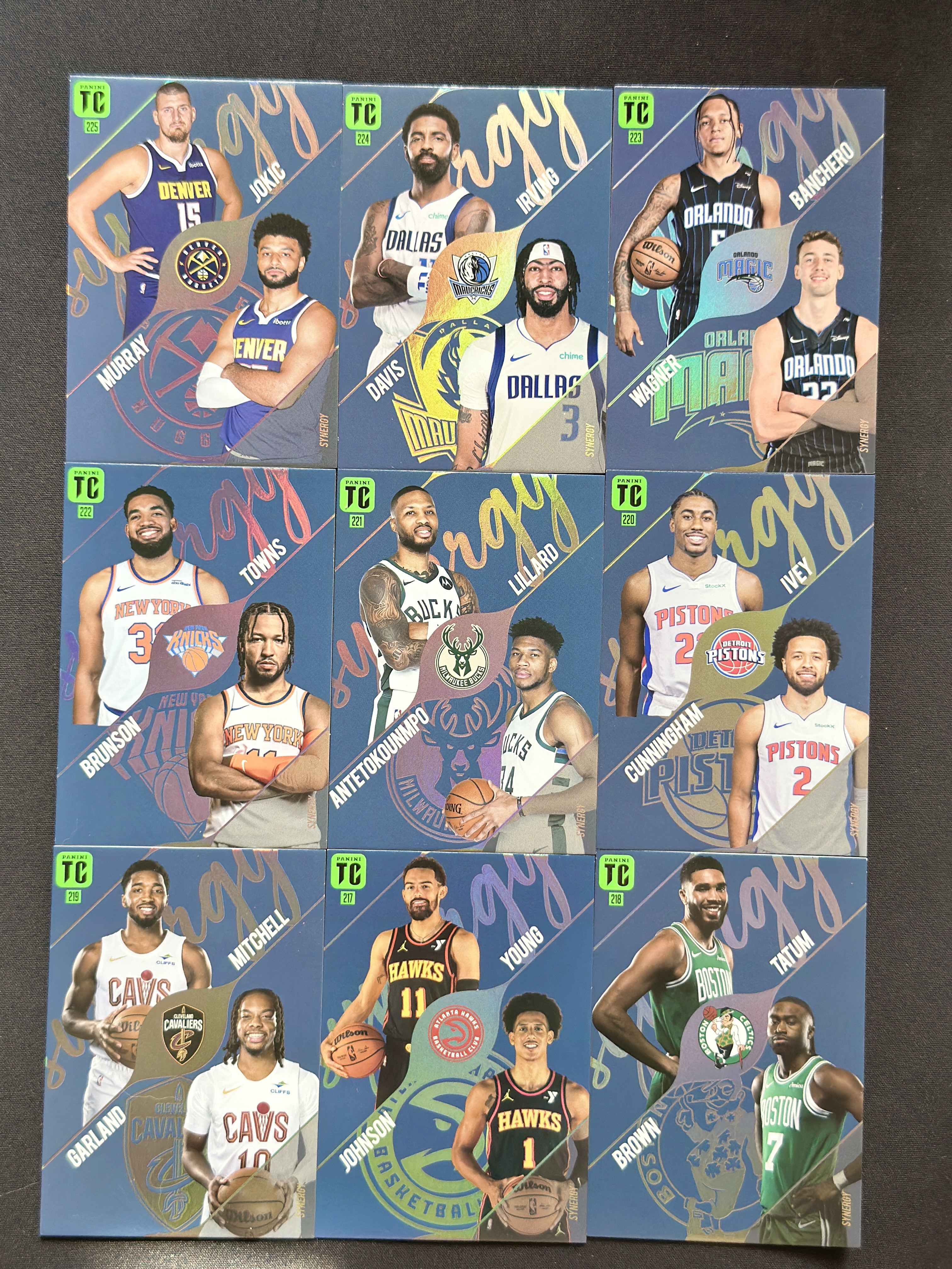 2024-25 Top Class tc一套 全套18张 队标 队徽特卡 lot詹姆斯 东契奇 库里 文班 杜兰特 字母 cc欧文 等球队核心 LeBron james