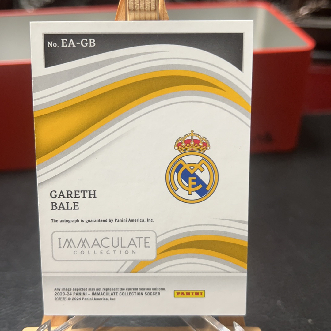 【SY代卖0497马萧萧-可累积-瑕疵看图】2023-24 Panini Immaculate Gareth Bale 皇马 加雷斯 贝尔 签字 99编