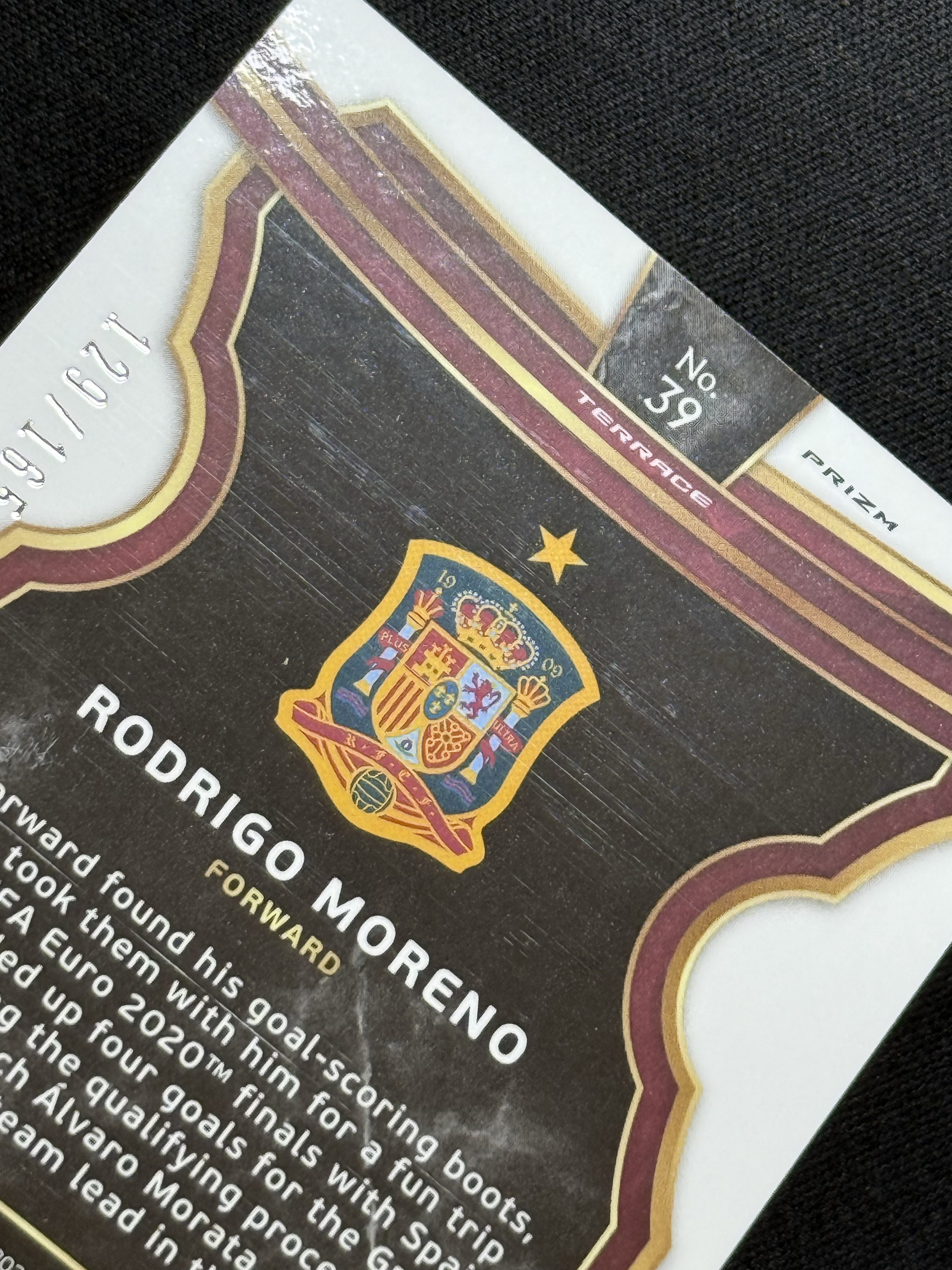 2020 Panini Select Rodrigo Moreno 【小贝代拍】欧洲杯 Select 西班牙 罗德里戈 莫雷诺 红折 /165编 Colormatch 瑕疵如图 拍前看描述 H EW