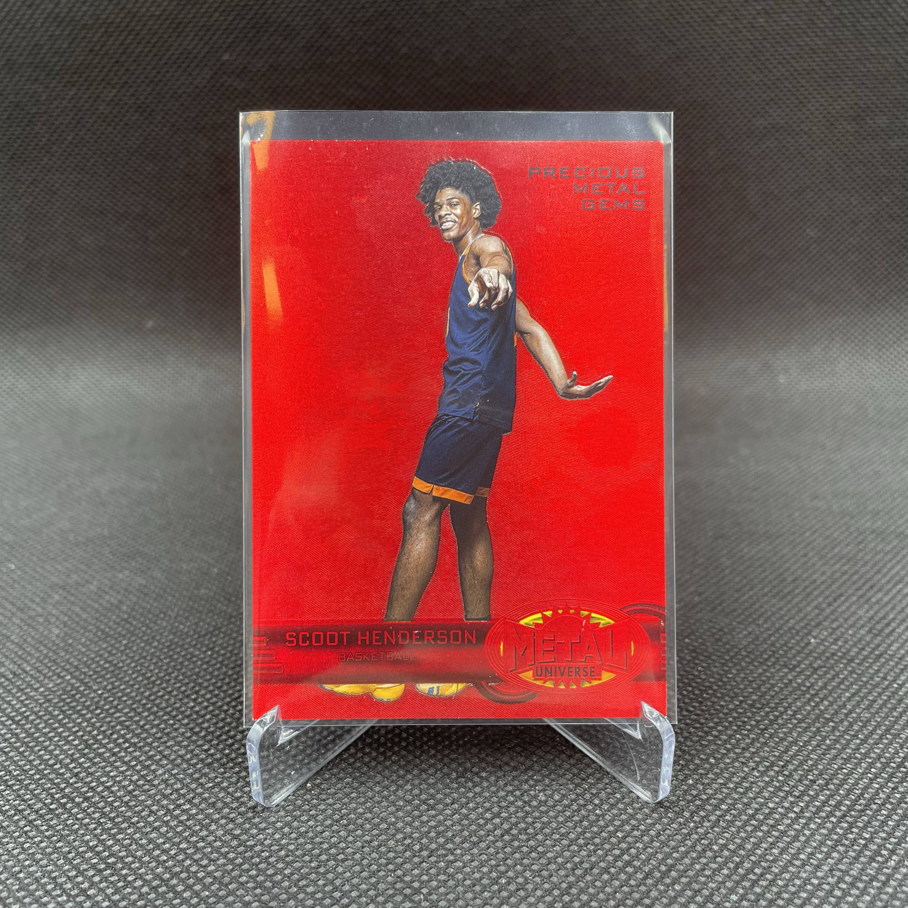 2022 SkyBox Metal Universe Scoot Henderson 金属宇宙 开拓者 斯库特 亨德森 023/100编 红宝石 红宝 PMG 顶级复刻老特 杨瀚森队友 品如图 wy