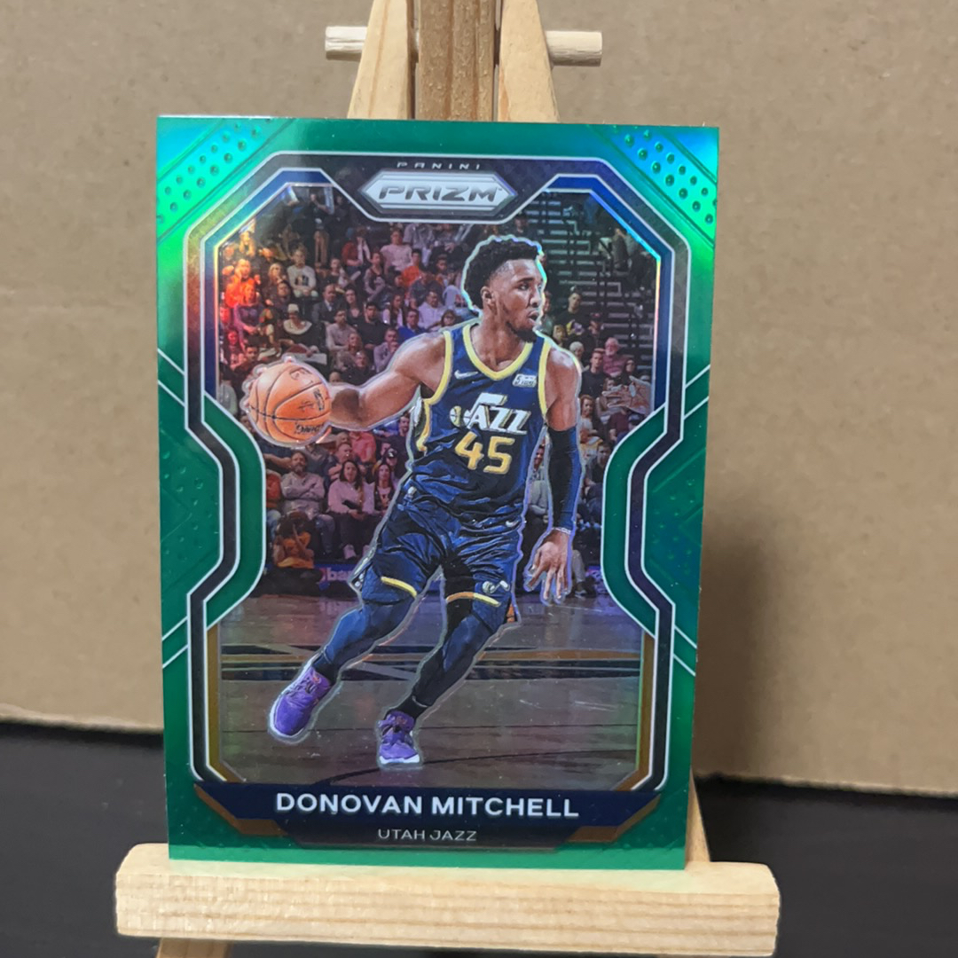 2020-21 Panini Prizm Donovan Mitchell 多诺万 米切尔 爵士 绿折 pz 折射 prizm系列 卡品如图 值得收藏 凑套必备!免费代卖!