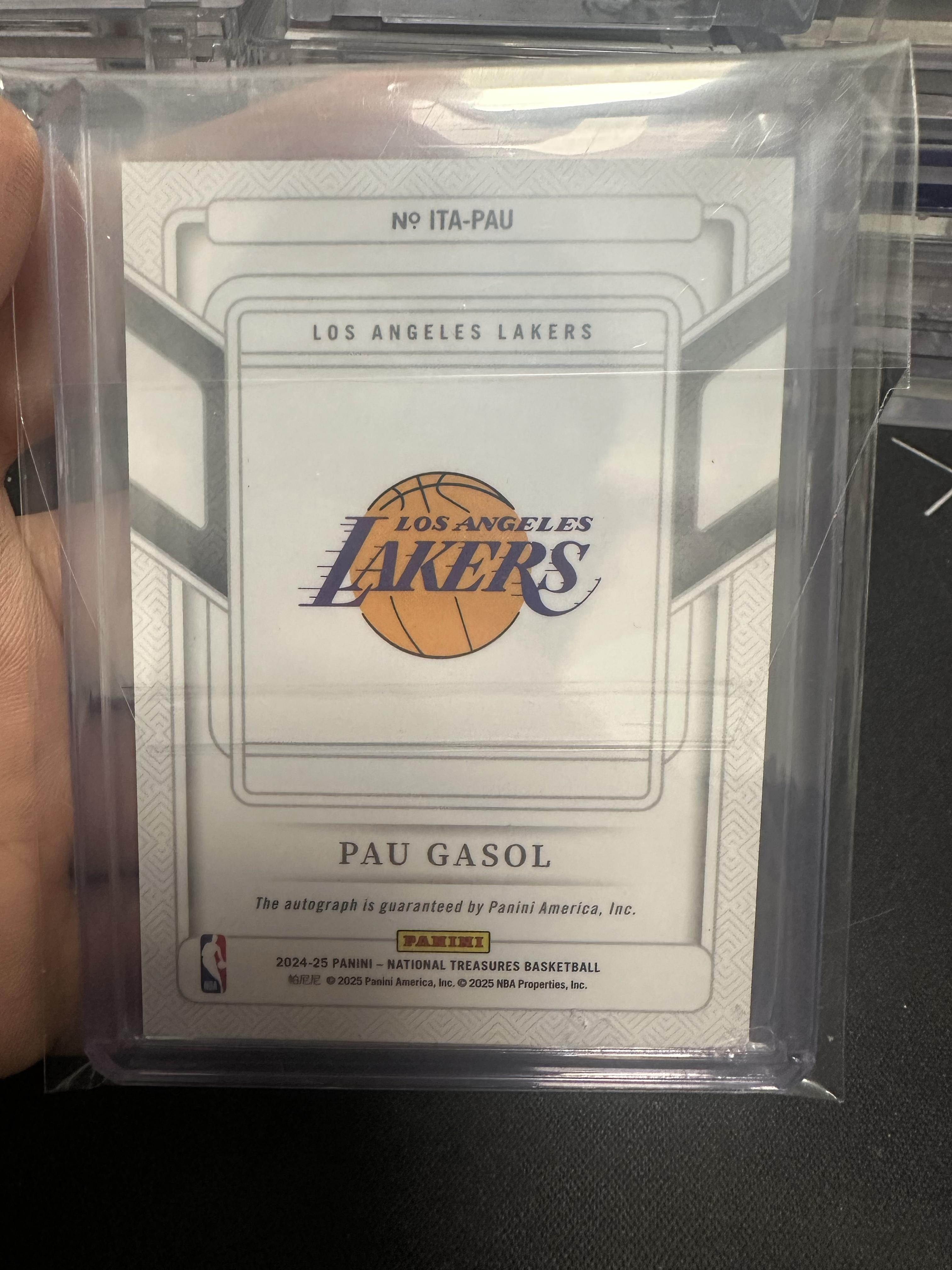 2024-25 Panini National Treasures Pau Gasol 国宝 洛杉矶湖人 保罗 加索尔 大国旗 签字 49编 卡签 大热版本 专收必备 峥