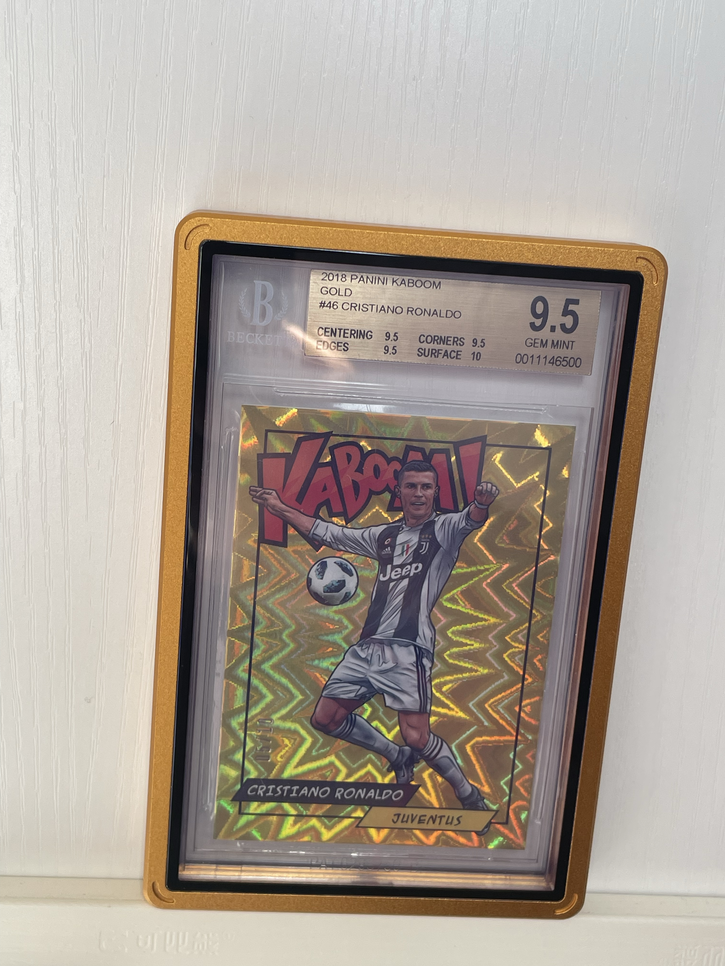 2018 Panini kaboom Cristiano Ronaldo gold /10 金卡爆 C罗 尤文图斯 四个小分非常好