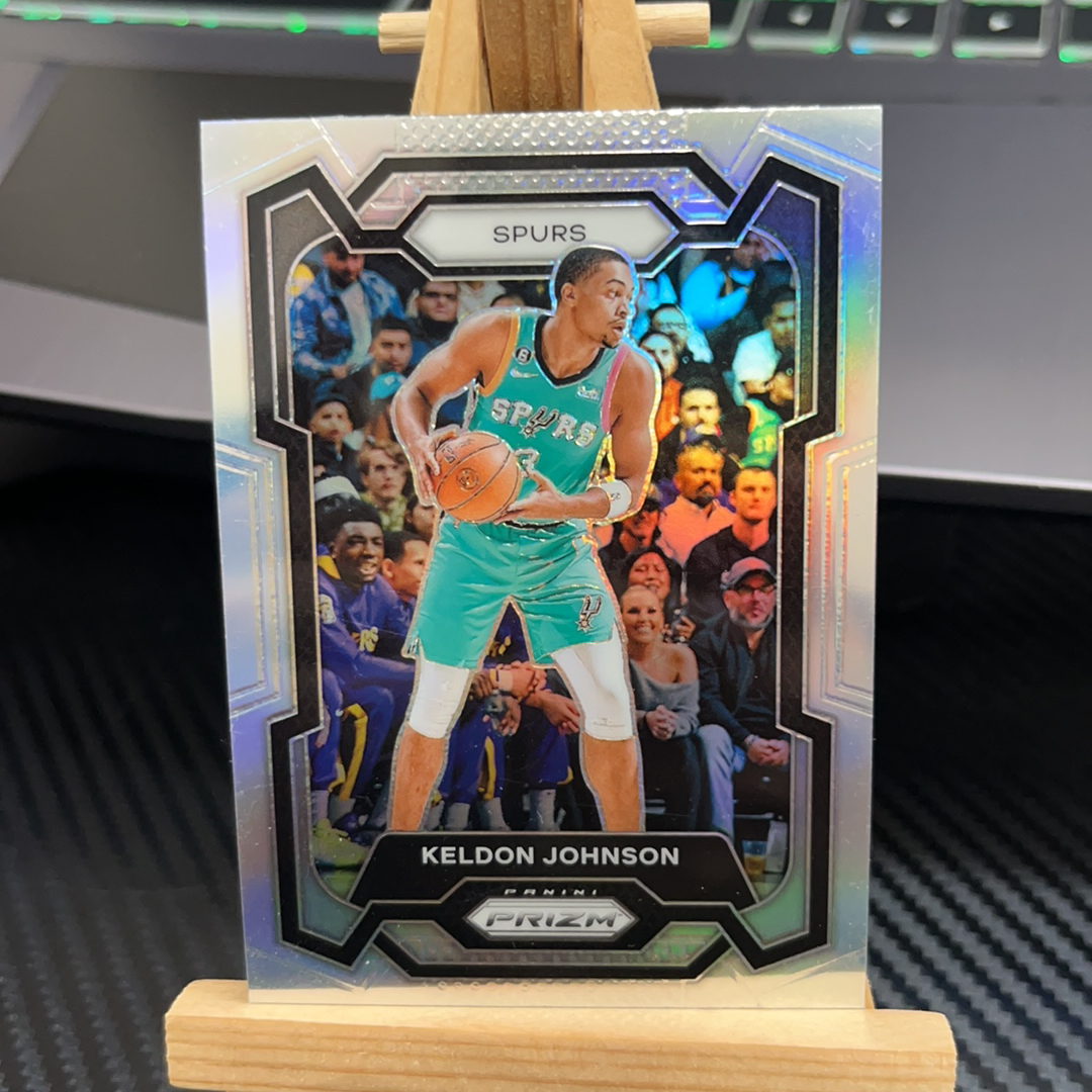 2023-24 Panini Prizm Keldon Johnson 凯尔登 约翰逊 马刺 银折 折射 prizm系列 pz 卡品如图 凑图必备 值得收藏!免费代卖!