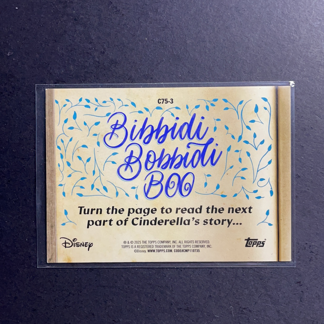 2024 Topps Disney Disney Wonder 灰姑娘打扫房间 灰姑娘动画75周年纪念特卡金折射50编 C75-3 2025 Topps Disney 迪士尼奇迹公主系列