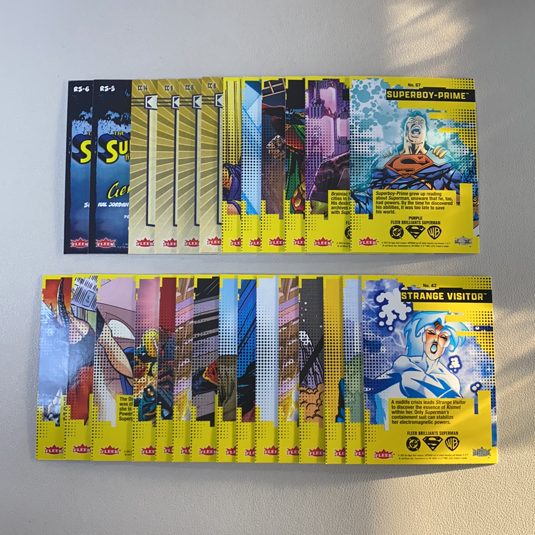 【弈卡代拍】2025 Upper Deck 漫威 fleer DC Superman DC超人系列 超人特卡 普卡 base 银折 折射 紫折 打包 不齐 品相如图 凑套必备 无理