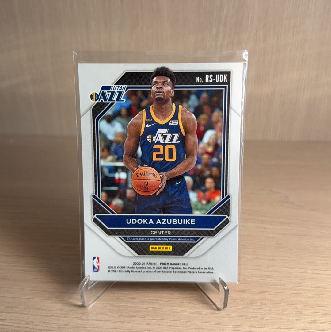 2020-21 Panini Prizm Udoka Azubuike RC 【免费代卖】爵士 新秀 RC 乌多卡 阿祖布伊克 PZ PRIZM 签字 贴签 折射 卡品如图 值得收藏!!
