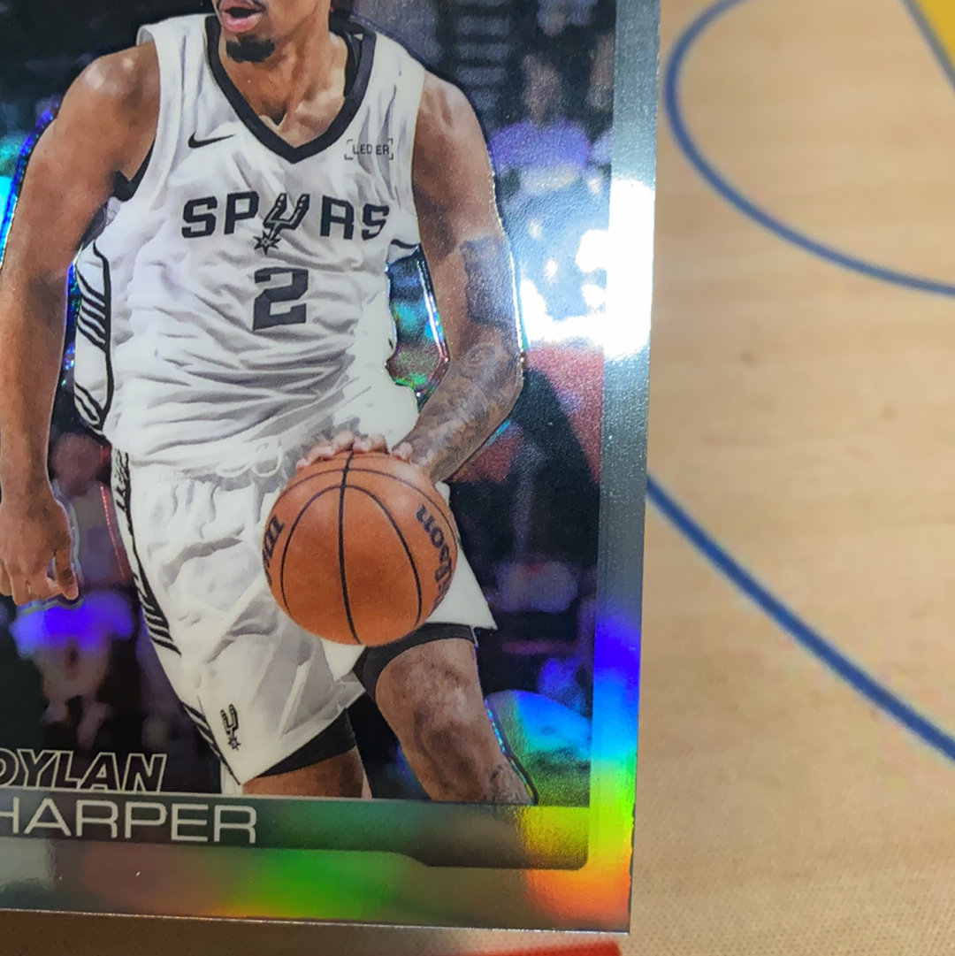 2025-26 Topps Chrome Dylan Harper RC Topps chrome Tc 迪伦 哈珀 新秀 正银折 折射 #6 潜力新秀 卡品如图 凑套必备