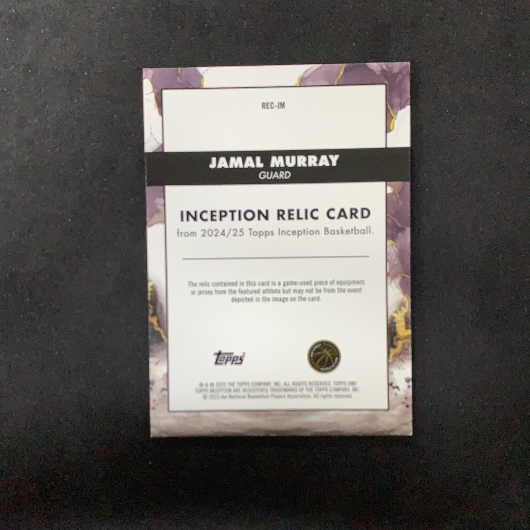 2025 Topps Inception Jamal Murray 【SC拍卖】盗梦 贾马尔穆雷 GU 小窗物料 收藏必备(ing哥)