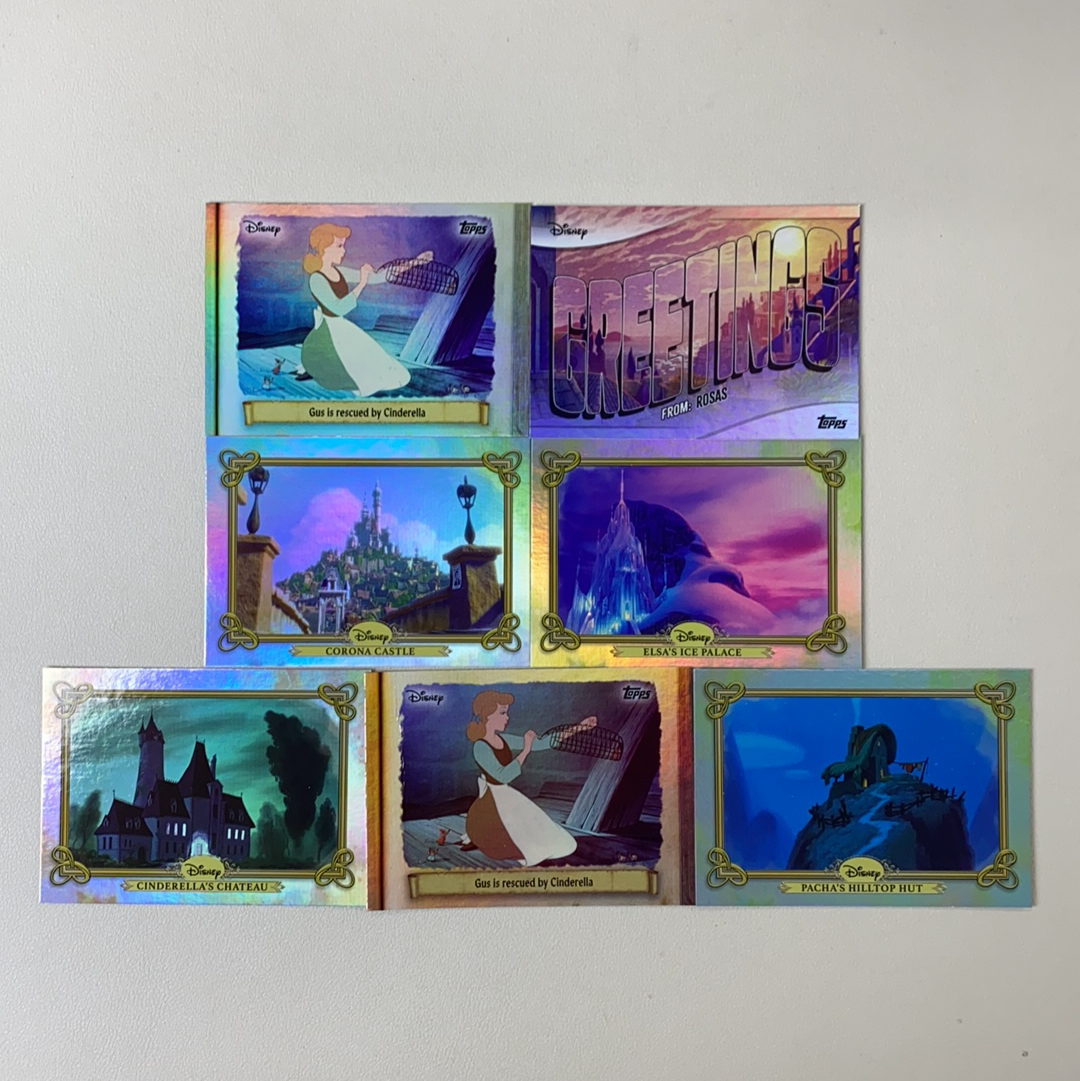 【弈卡代拍】2025 Topps Disney Wonder 元年迪士尼公主盒 城堡特卡 明信片等 7张打包 品相如图 凑套必备 不要熬夜