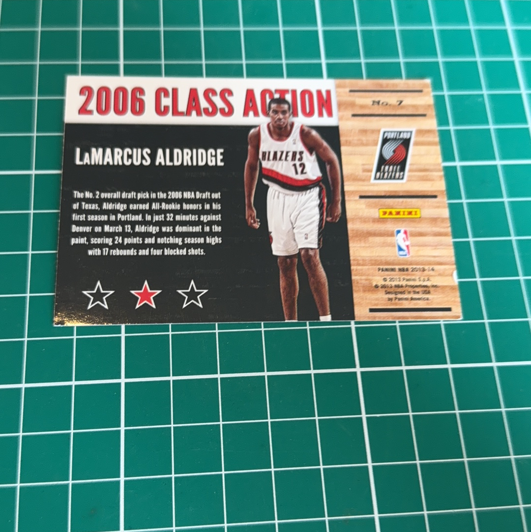 2013-14 Panini Americana LaMarcus Aldridge S.p.a. 拉马库斯阿尔德里奇 阿德class action 特卡 闪卡 新秀选图 十年老卡 绝版卡 稀有大比例