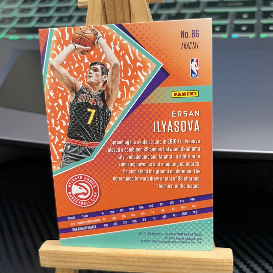 2017-18 Panini Revolution Ersan Ilyasova 伊利亚索瓦 老鹰 折射 革命系列 卡品如图 凑图必备 值得收藏!免费代卖!