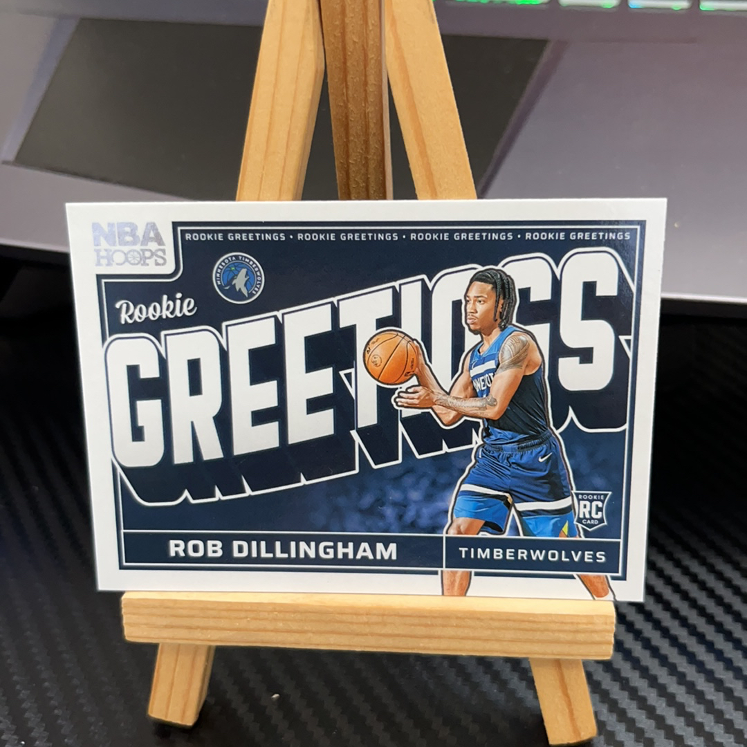 2024-25 Panini NBA Hoops Robert Dillingham RC 迪林厄姆 森林狼 hoops系列 特卡 卡品如图 凑图必备 值得收藏!免费代卖!