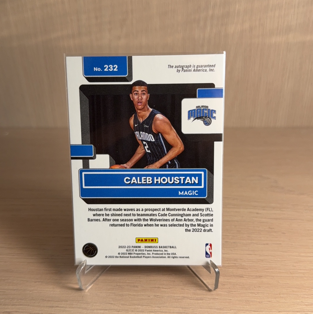 2022-23 Panini Donruss Caleb Houstan RC 魔术 新秀 RC 凯莱布 修斯坦 /49编 迷宫折 签字 贴签 折射 杜蕾斯 卡品如图 值得收藏!!【免费代卖】