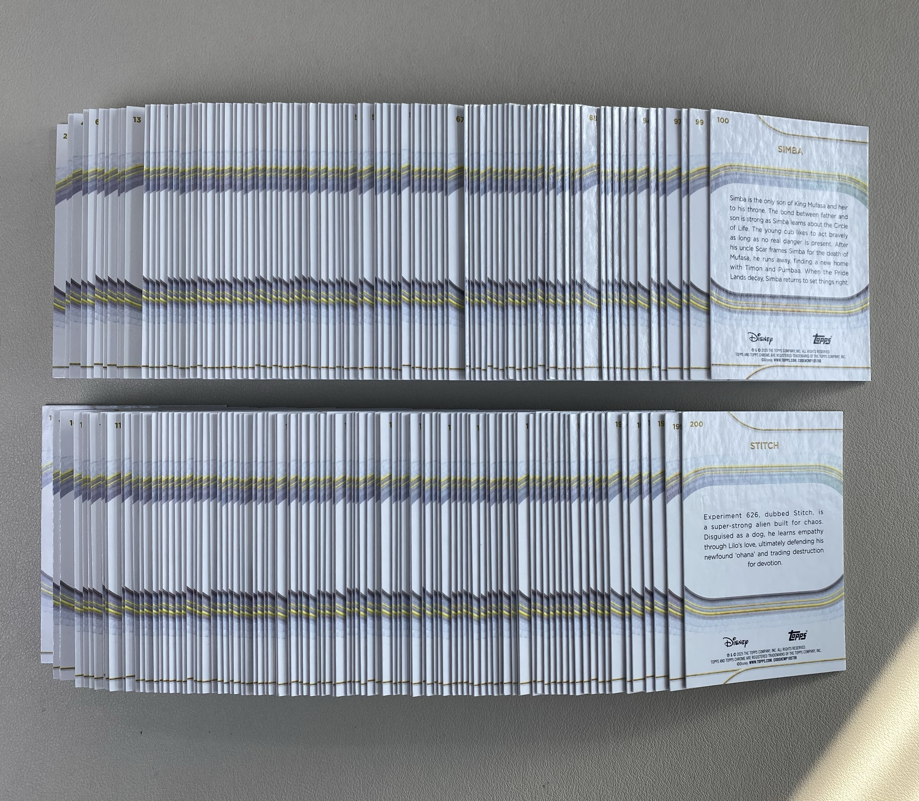 【弈卡代拍】2025 Topps Disney chrome 迪士尼 TC 普卡 Base 横版 竖版 冰雪奇缘 米奇 疯狂动物城等 打包 1-200齐全 大全套 品相如图 凑套必备 LZC