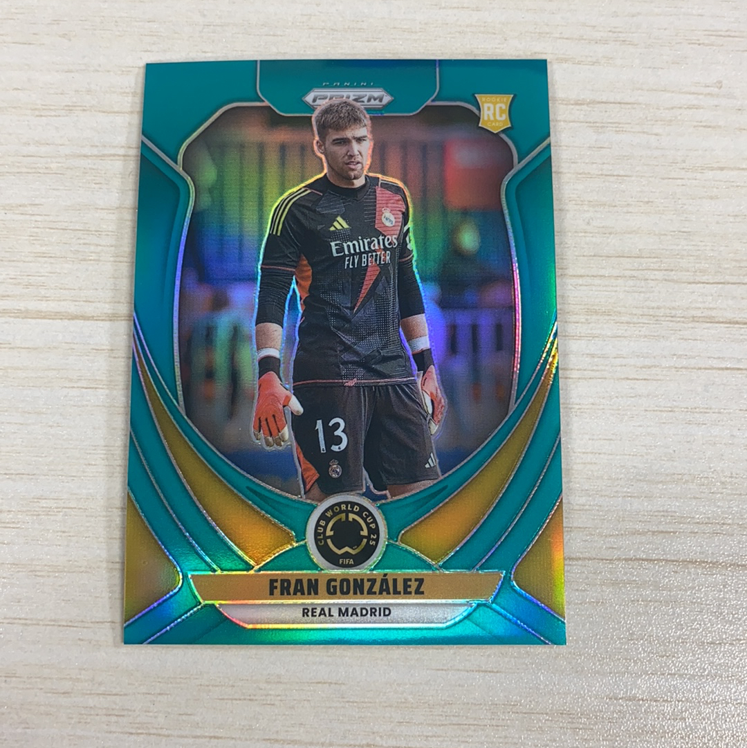 【小牛代拍】2025 Panini Prizm FIFA Club World Cup Bryan Gonzalez RC 布莱恩 冈萨雷斯 新秀 墨西哥 帕丘卡 99编 青折 折射 元年 (一哥)