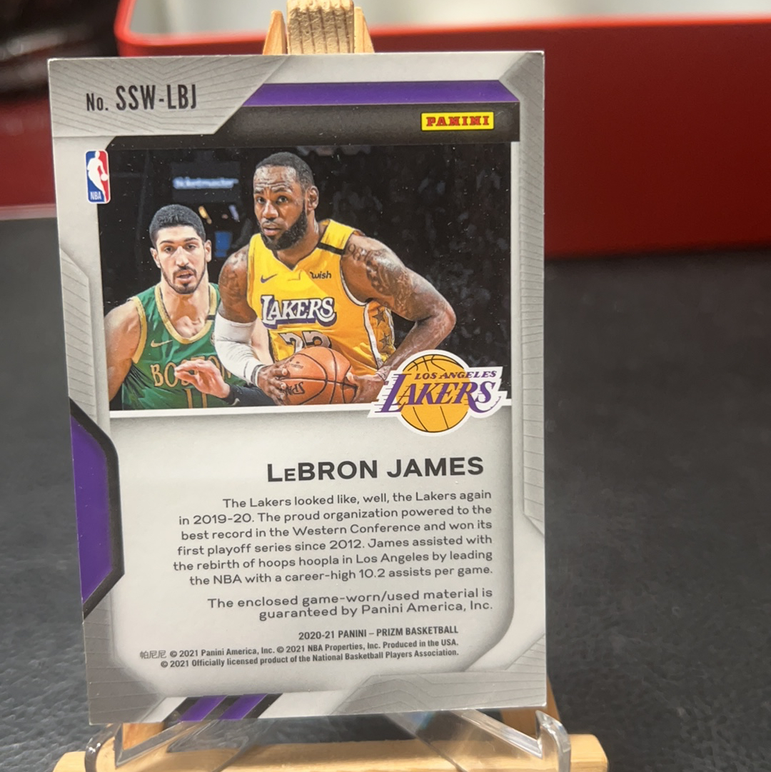 【SY代卖sy0521-可累积-瑕疵看图】2020-21 Panini Prizm LeBron James 勒布朗 詹姆斯 球衣 物料