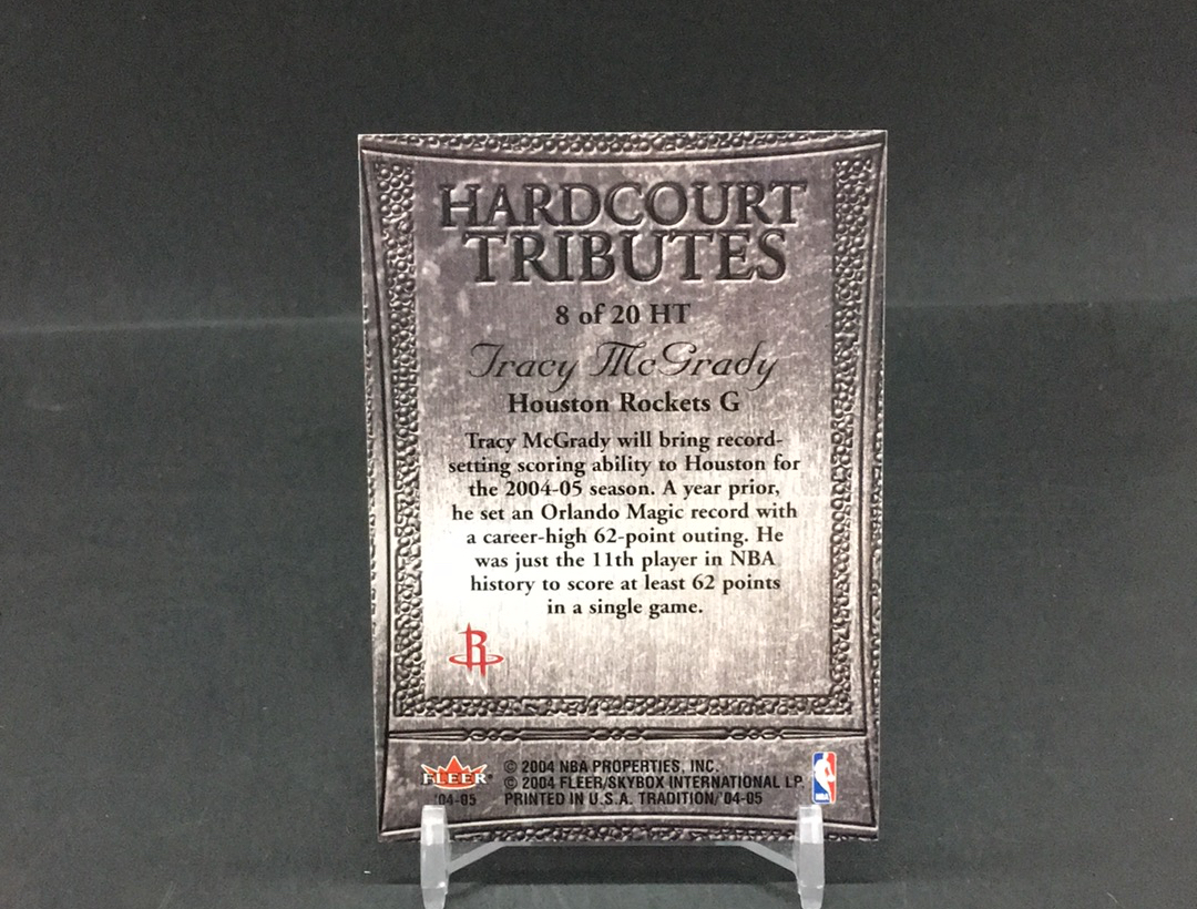 【DC拍卖】11.19 FLEER TRADITION 大比例特卡 经典老特 实卡美如画 名人堂名宿 四大分卫之一 T-MAC 麦迪