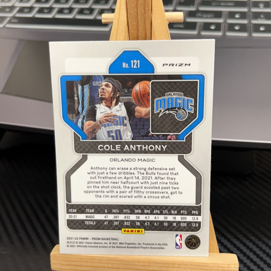 2021-22 Panini Prizm Cole Anthony 科尔 安东尼 魔术 三色折 折射 prizm系列 pz 卡品如图 凑图必备 值得收藏! 免费代卖!
