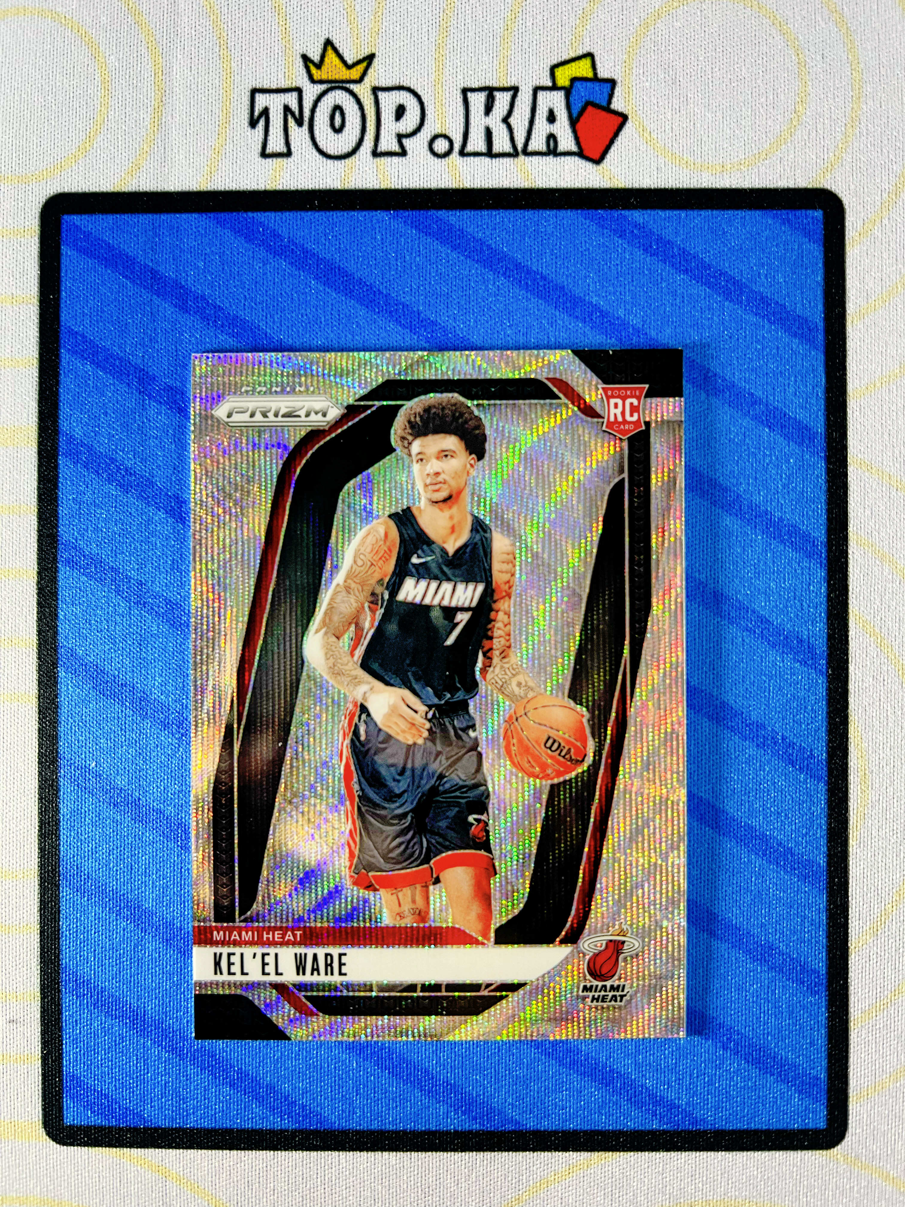 【顶尖卡社】2024-25 Panini Prizm kel el ware RC 新秀 银波纹折 凯尔 维尔 热火 详情看描述 卡品如图【凯里】