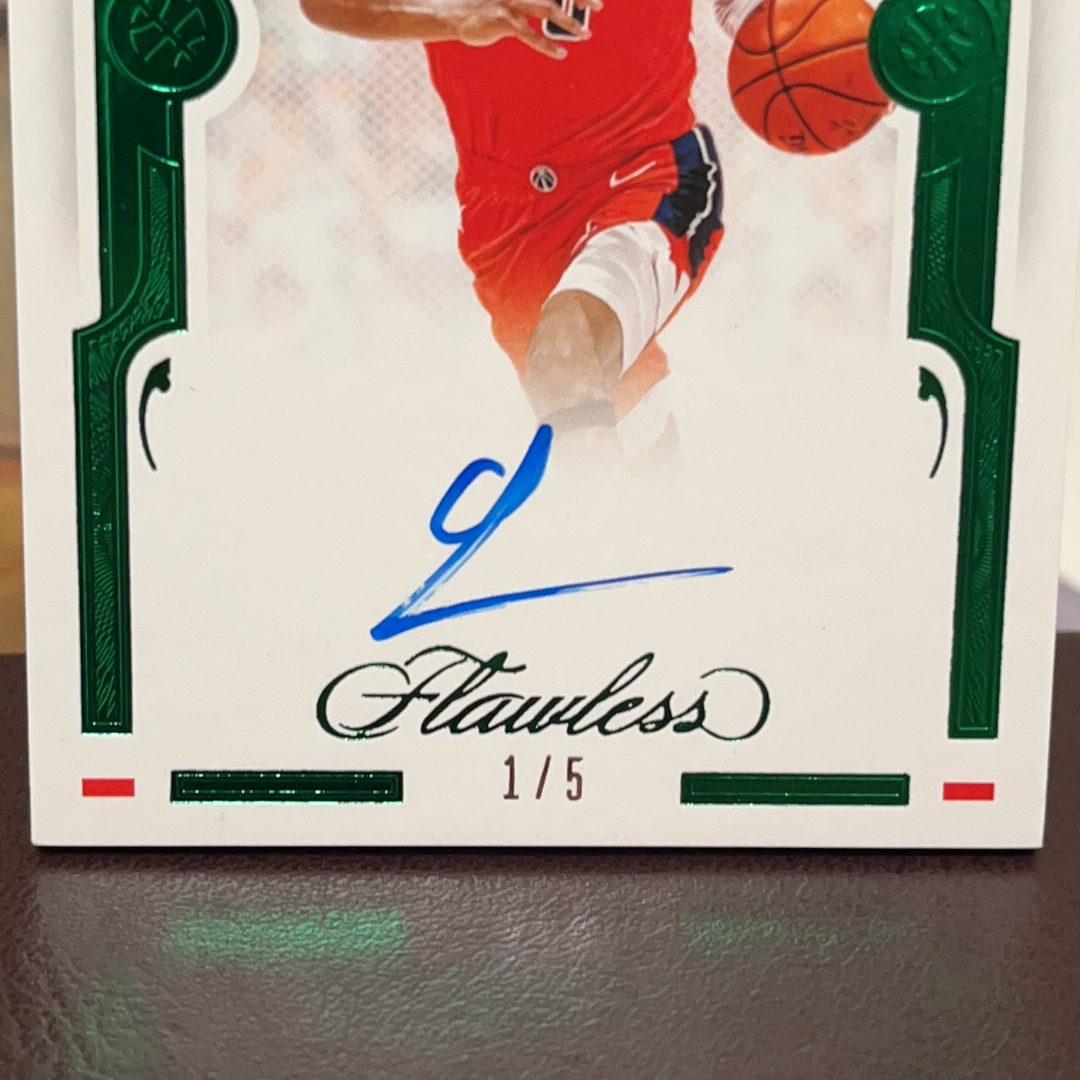 2020-21 Panini Flawless Rui Hachimura 手提 奇才 八村塁 1/5编 首编 MOM签 时刻 卡签 签字 专收必备 微瑕如图