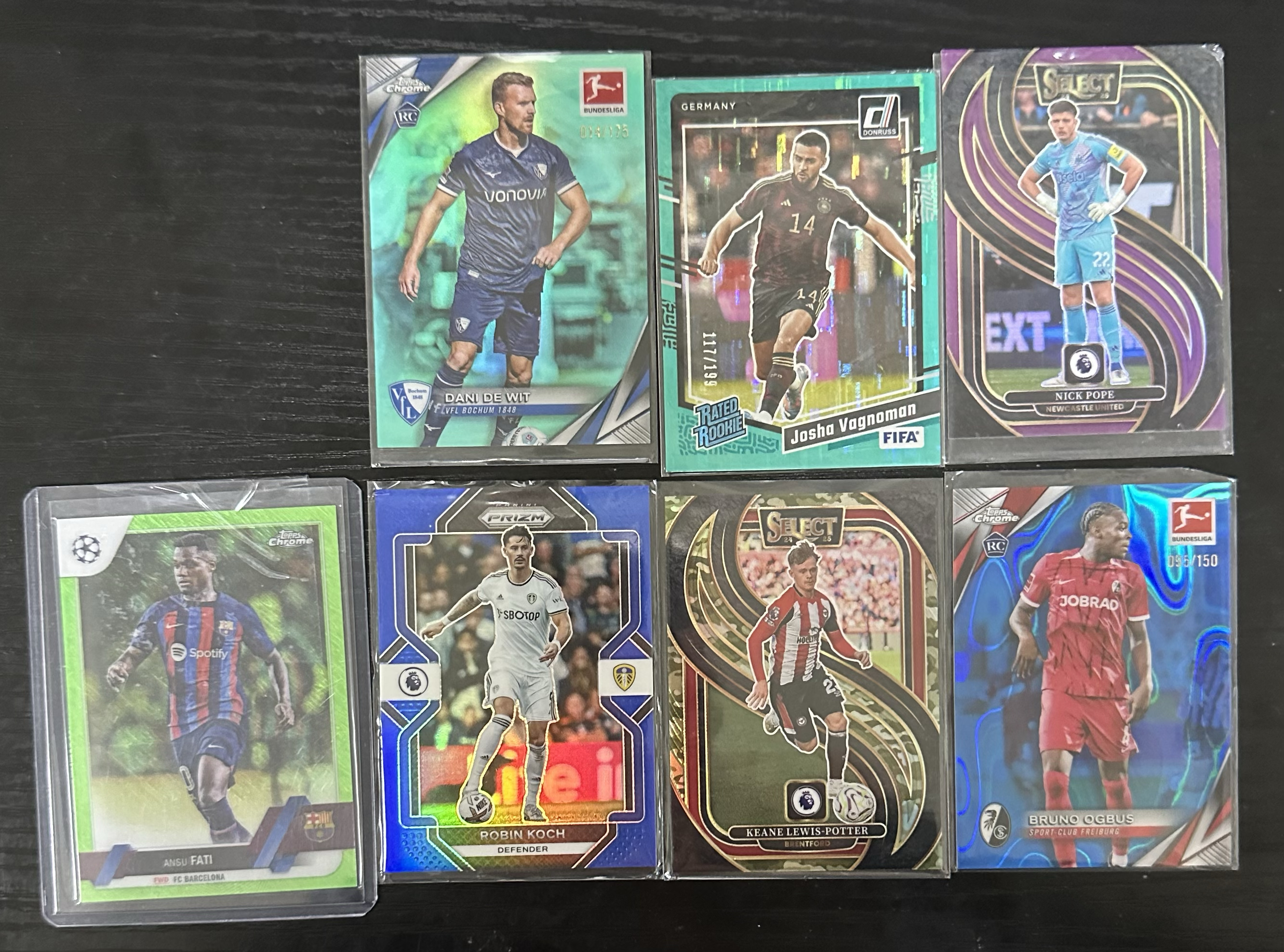 topps chrome 法蒂 瓦格曼 科赫 波普 刘易斯 波特 lot编 战神无双拍卡 (风)