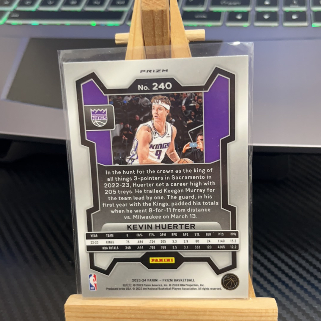 2023-24 Panini Prizm Kevin Huerter 凯文 许尔特 国王 银折 折射 prizm系列 pz 卡品如图 凑图必备 值得收藏!免费代卖!