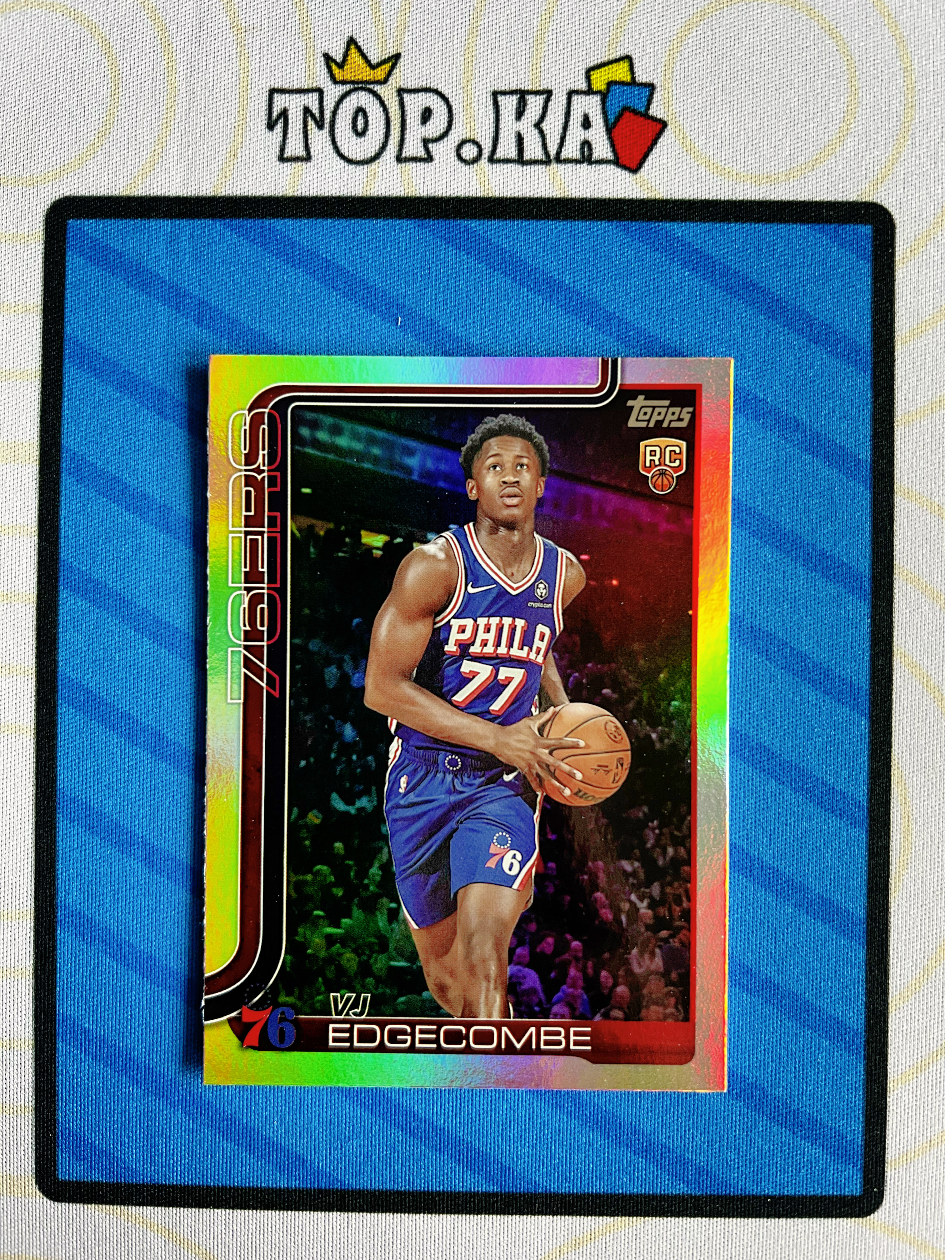 【顶尖卡社】2025-26 Topps Jumbo Valdez VJ Edgecombe Jr RC 费城76人 VJ 埃奇库姆 新秀 25年探花 元年 银折 详情看描述 卡品如图【WHX】